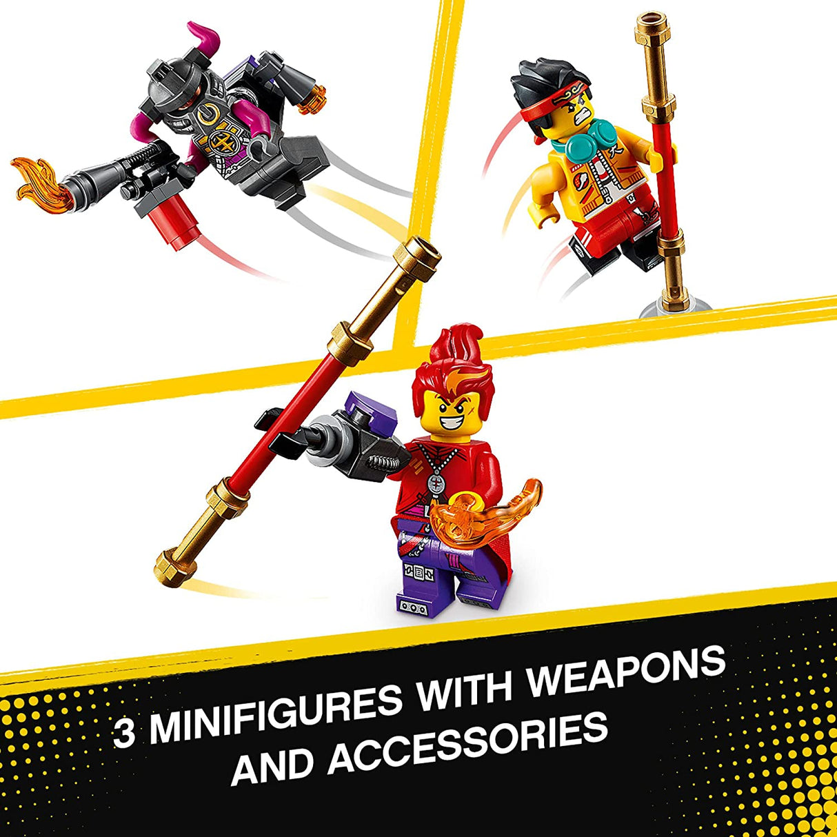 LEGO Monkie Kid Red Son's Inferno Jet 80019 Kit de construcción (299 piezas)