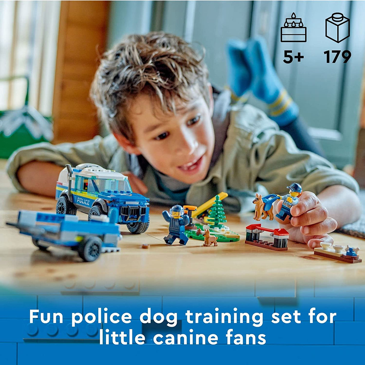 LEGO City Mobile Police Dog Training 60369 Juego de construcción para niños, niños y niñas a partir de 5 años (197 piezas)