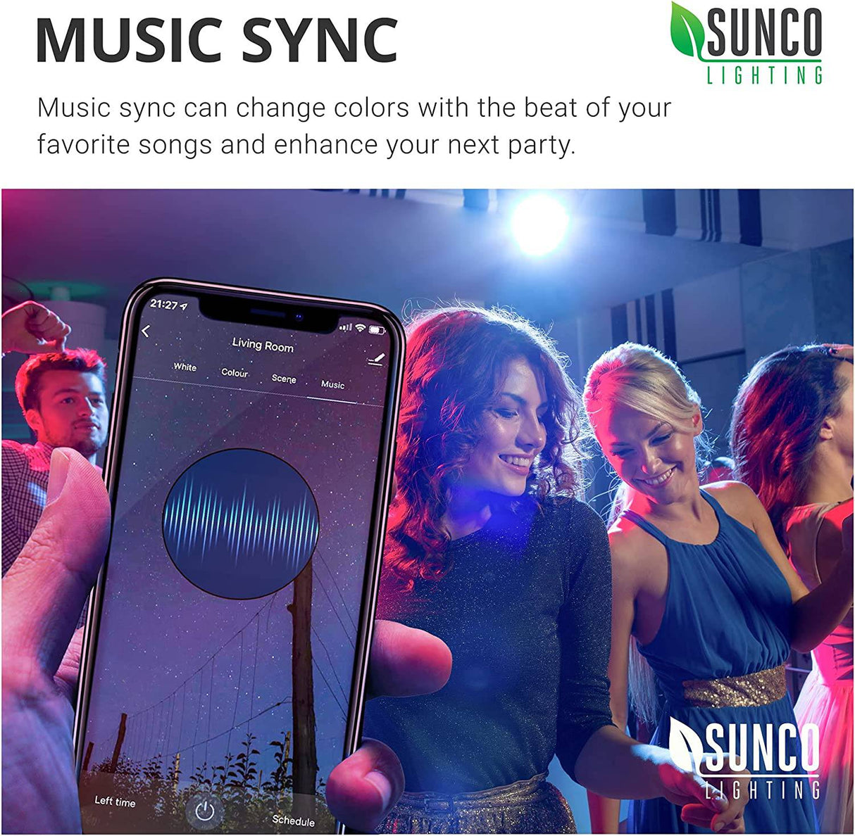 Sunco Lighting Bombillas WiFi inteligentes Alexa, A19 LED inteligente regulable, cambio de color RGB, 6 W, 480 lm, base E26, multicolor, compatible con Amazon Alexa y Google Assistant, blanco sintonizable 4 Pack - DIGVICE MX