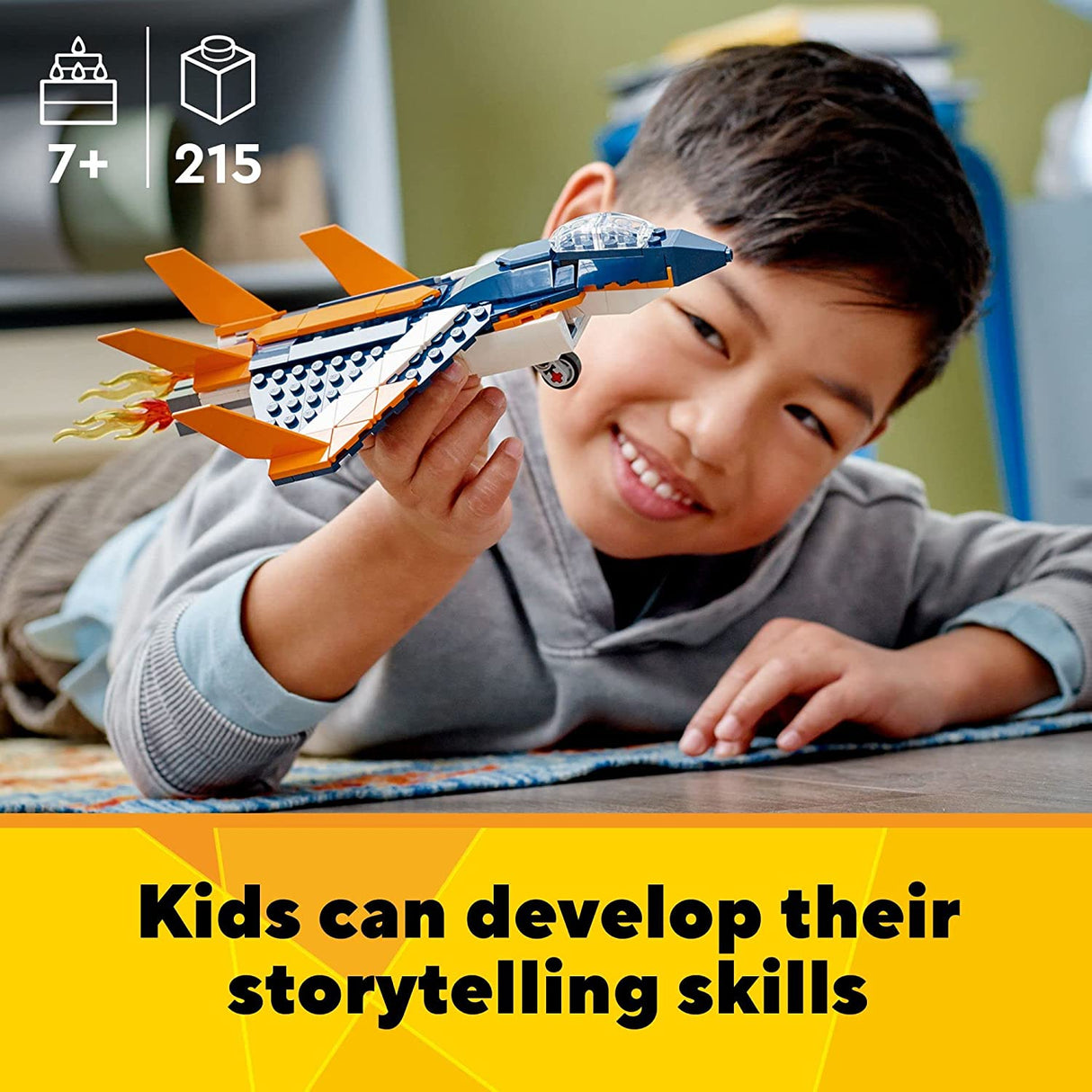 LEGO Creator 3in1 Supersonic-Jet 31126 (215 piezas)