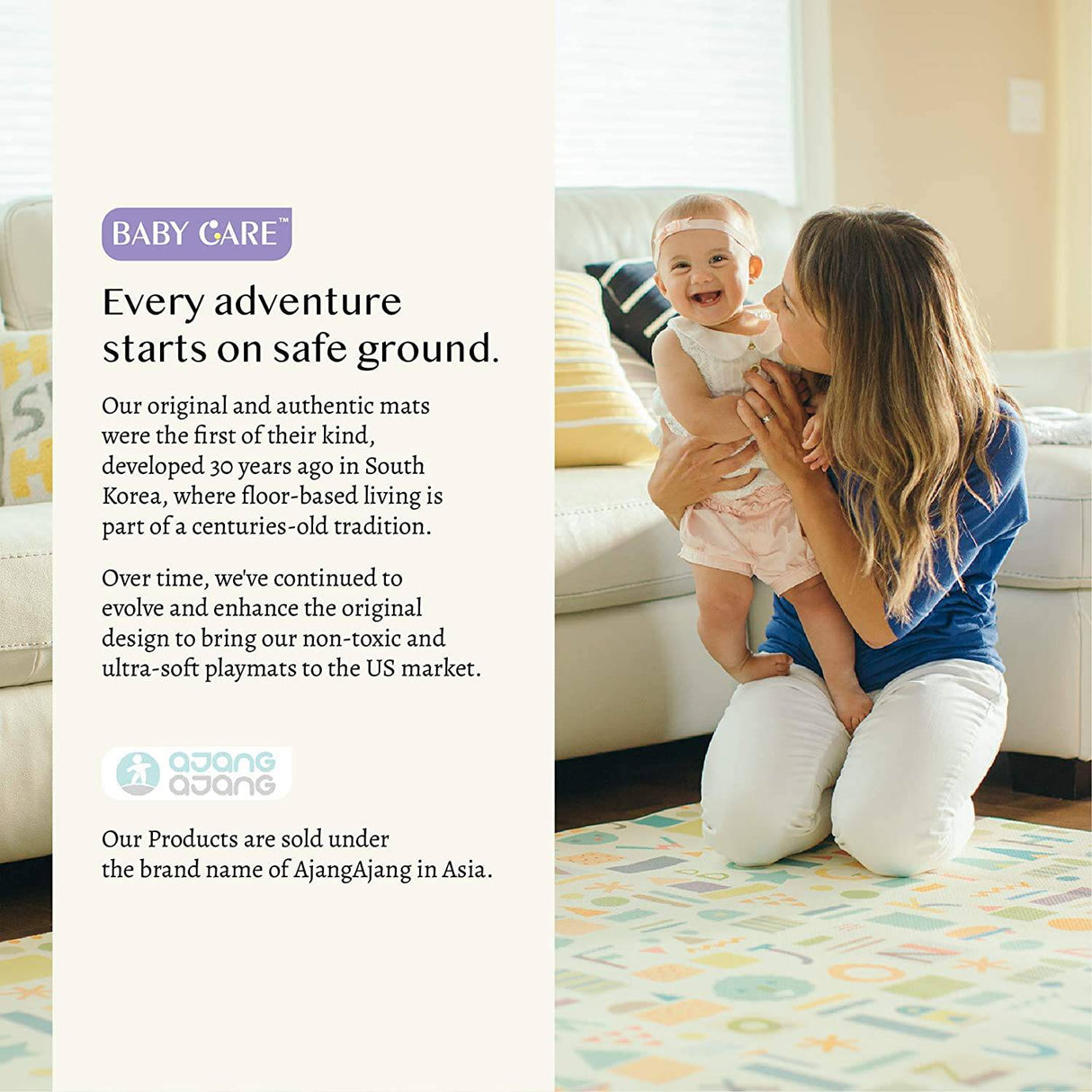 Baby Care Play Mat - Playful Collection - Play Mat para bebés - Alfombra no tóxica para bebés - Tapete acolchado para bebés Tapete impermeable - Tapete reversible (Grande, Country Town - Azul) - DIGVICE MX