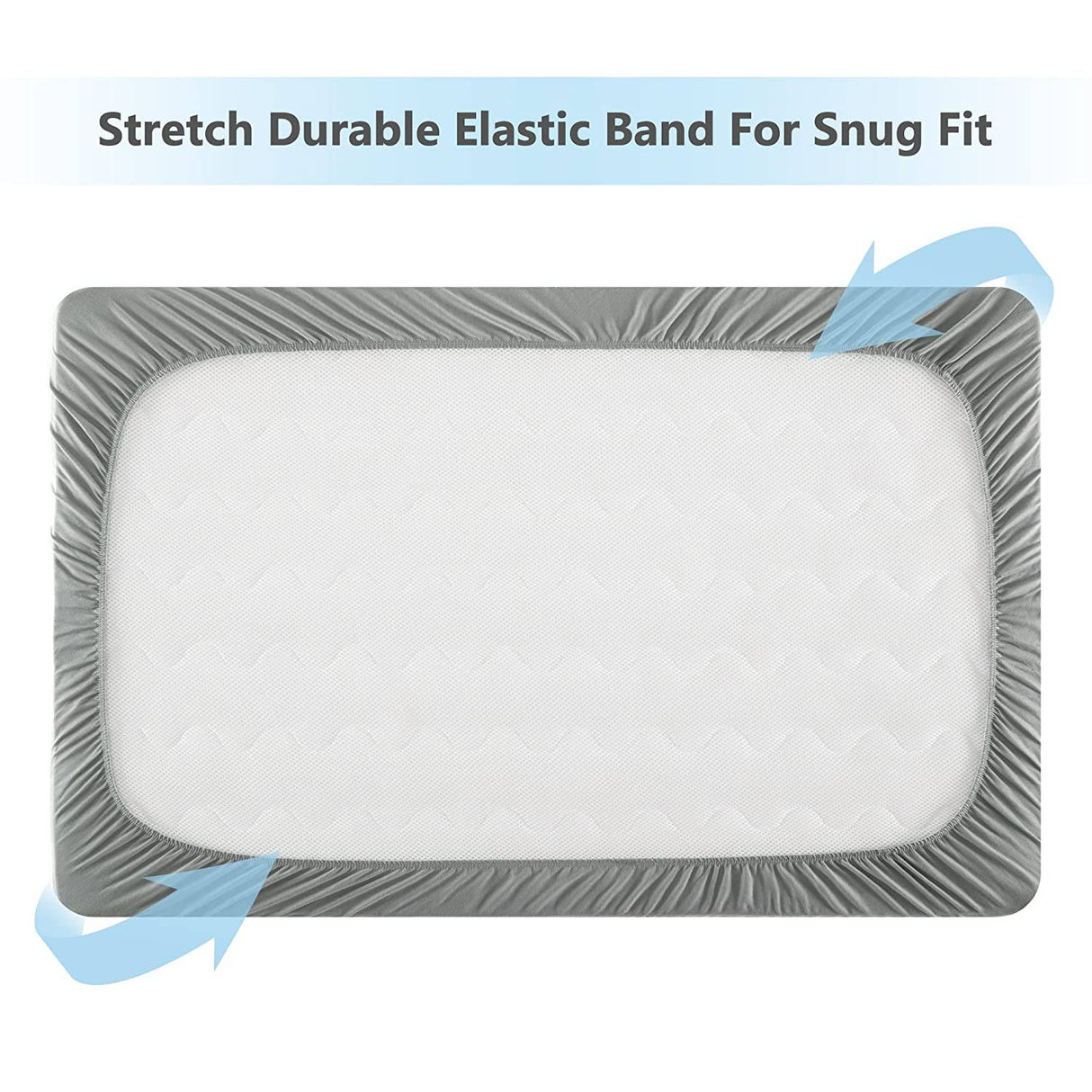 TILLYOU Cloudy Soft Pack and Play Sheet acolchado, transpirable grueso Play Yard Playpen Sheets, 39"x27"x5" Fit Mini/Portable Cb Mattress Pad Pack N Play Mattress Pad, gris carbón - DIGVICE MX