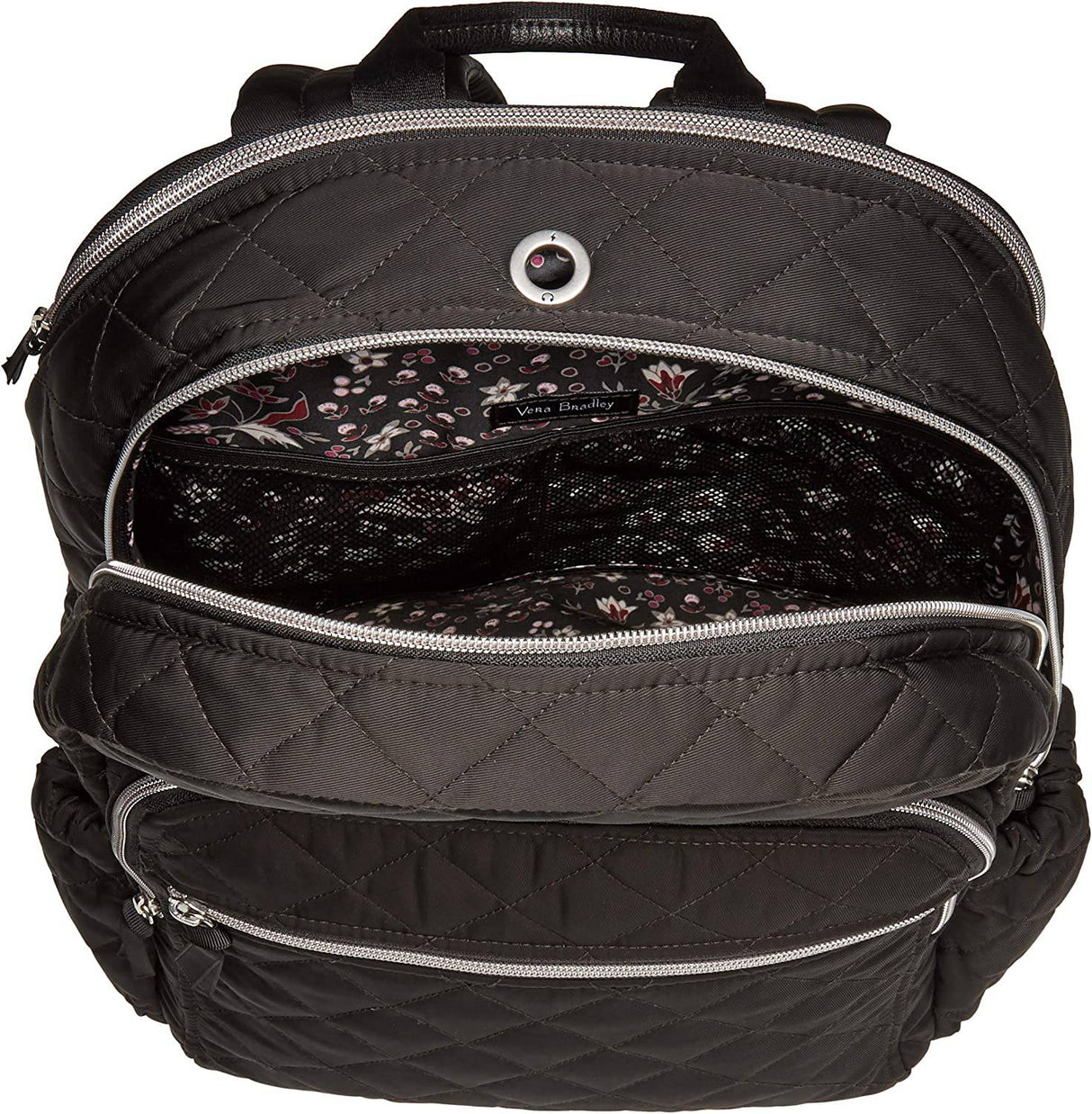Vera Bradley - Performance Twill Campus Mochila para mujer, negro.