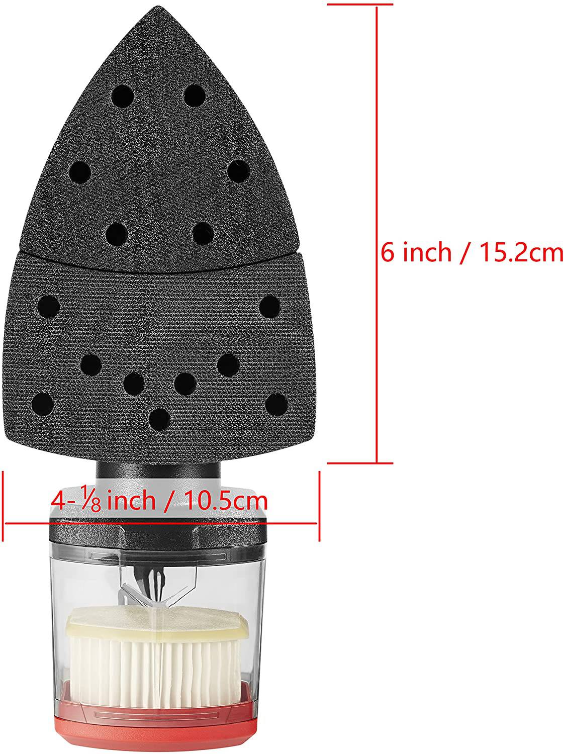 SKIL  - Lijadora de detalles multifunción con cable con caja de polvo con microfiltro, 3 accesorios adicionales y hoja de lija de 12 piezas - SR232301 - DIGVICE MX