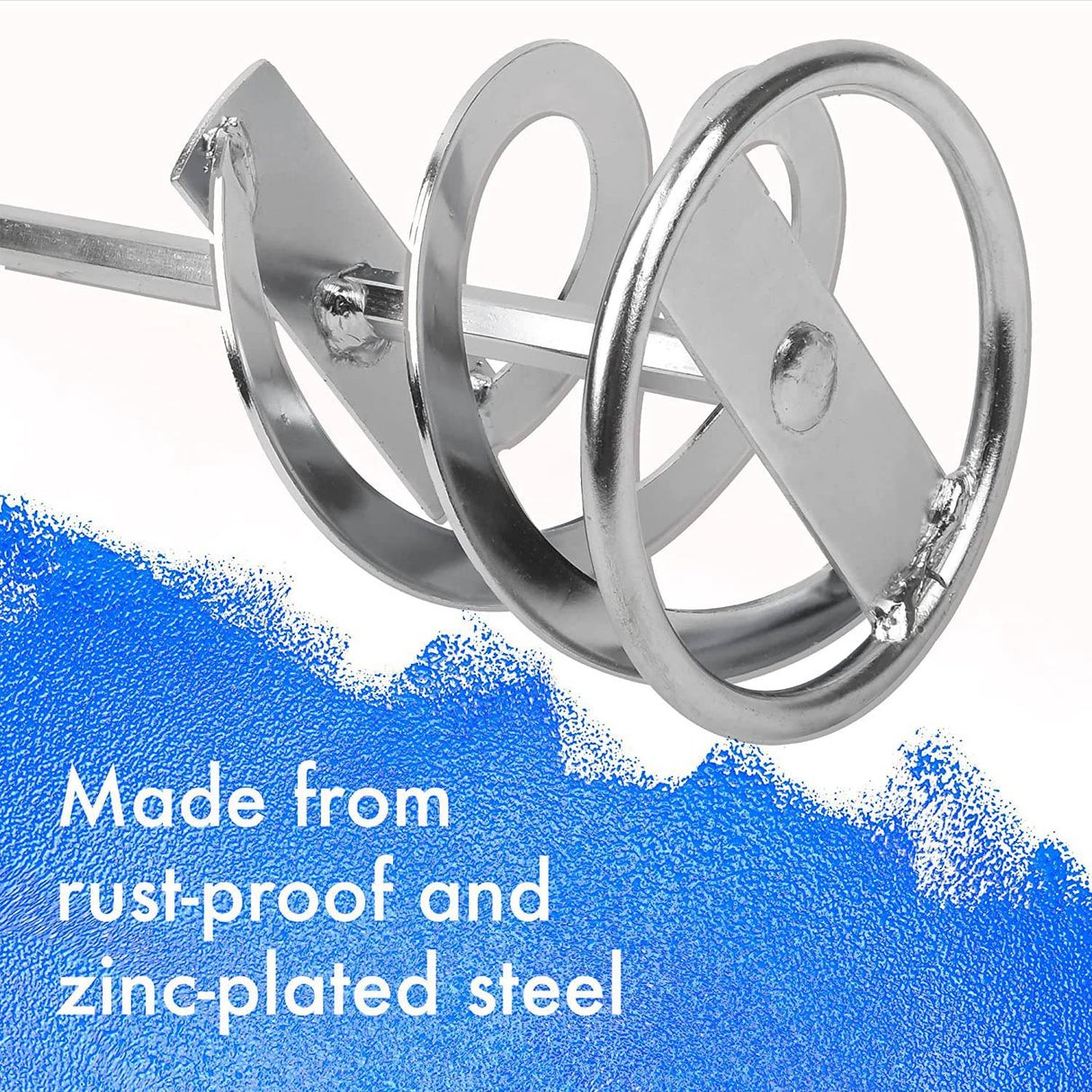 IMPRESA 2 unidades de mezclador de pintura para taladro, extra largo a prueba de óxido, accesorio de taladro agitador de pintura para una consistencia uniforme, paleta de taladro de fácil limpieza, mezclador de pintura para taladro de 5 galones - DIGVICE MX