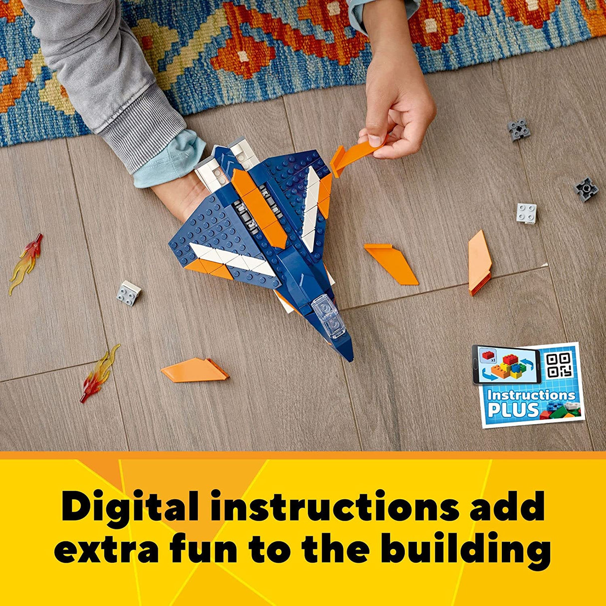 LEGO Creator 3in1 Supersonic-Jet 31126 (215 piezas)