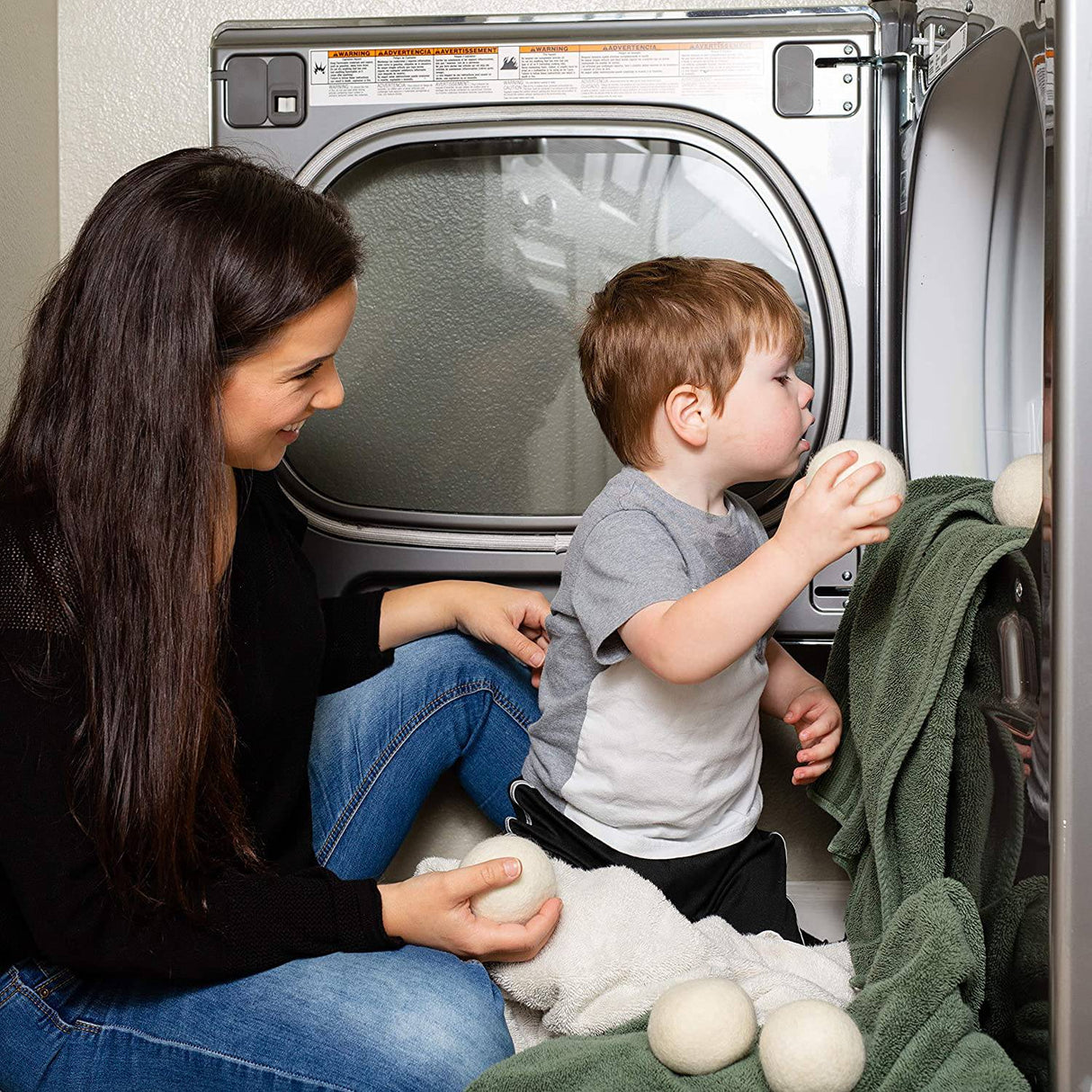 Ecoigy - Bolas de lana para secadora orgánicas XL, paquete de 6, suavizante de tela natural reutilizable para lavandería, alternativa a las hojas de secadora, lana de Nueva Zelanda, acelera el tiempo de secado, reduce los costos de energía - DIGVICE MX