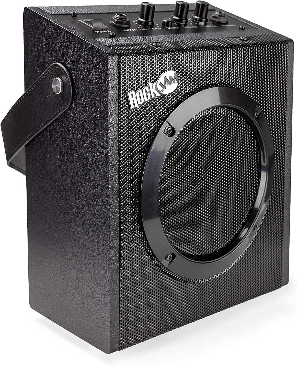 RockJam Superkit de guitarra eléctrica con amplificador de 10 vatios, estuche, púas y lecciones en línea Paquete de 6 cuerdas, derecho, rojo, completo (RJEG03-SK-RD)