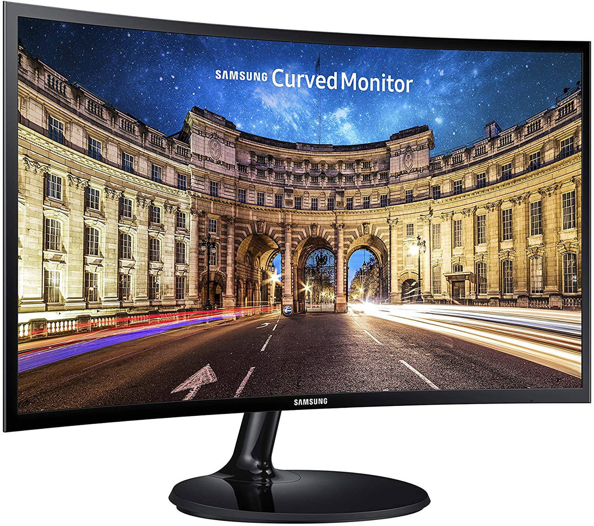 SAMSUNG LC24F390FHNXZA Monitor de juegos LED curvo de 24 pulgadas (diseño súper delgado), frecuencia de actualización de 60 Hz con modo de juego AMD FreeSync