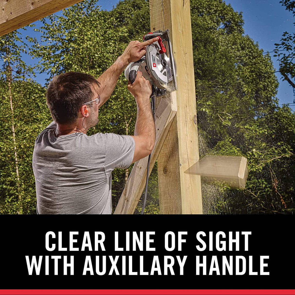 Sierra circular PORTER-CABLE de 7-1/4 pulgadas, 15 amperios (PCE310) - DIGVICE MX