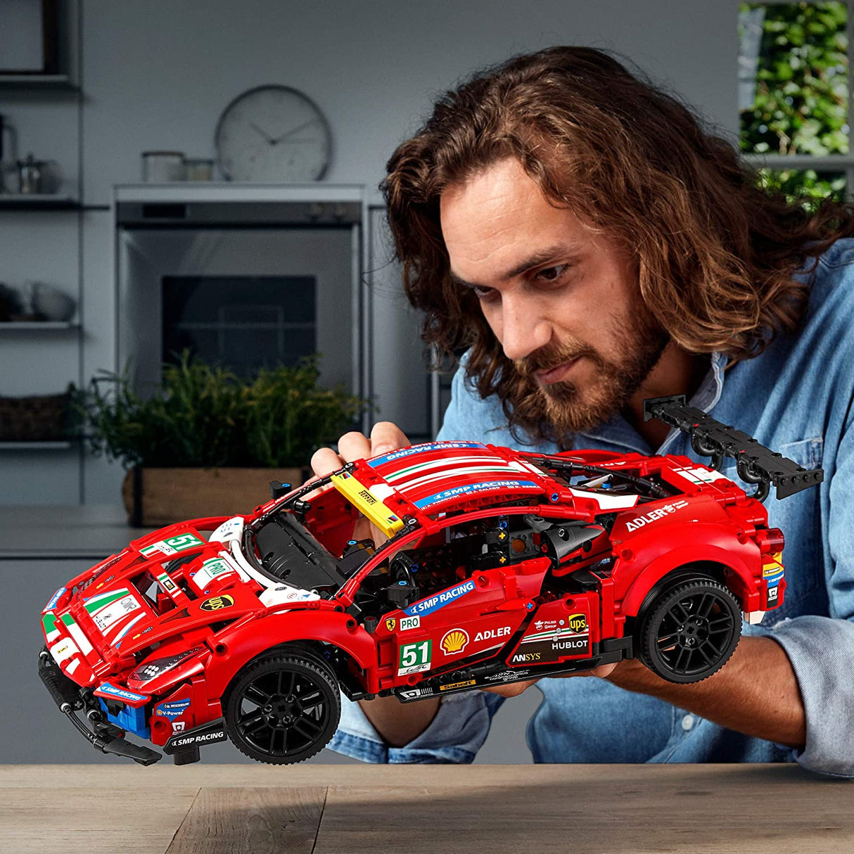 LEGO Technic Ferrari 488 GTE "AF Corse #51" 42125 Juego de construcción para adultos (1684 piezas)