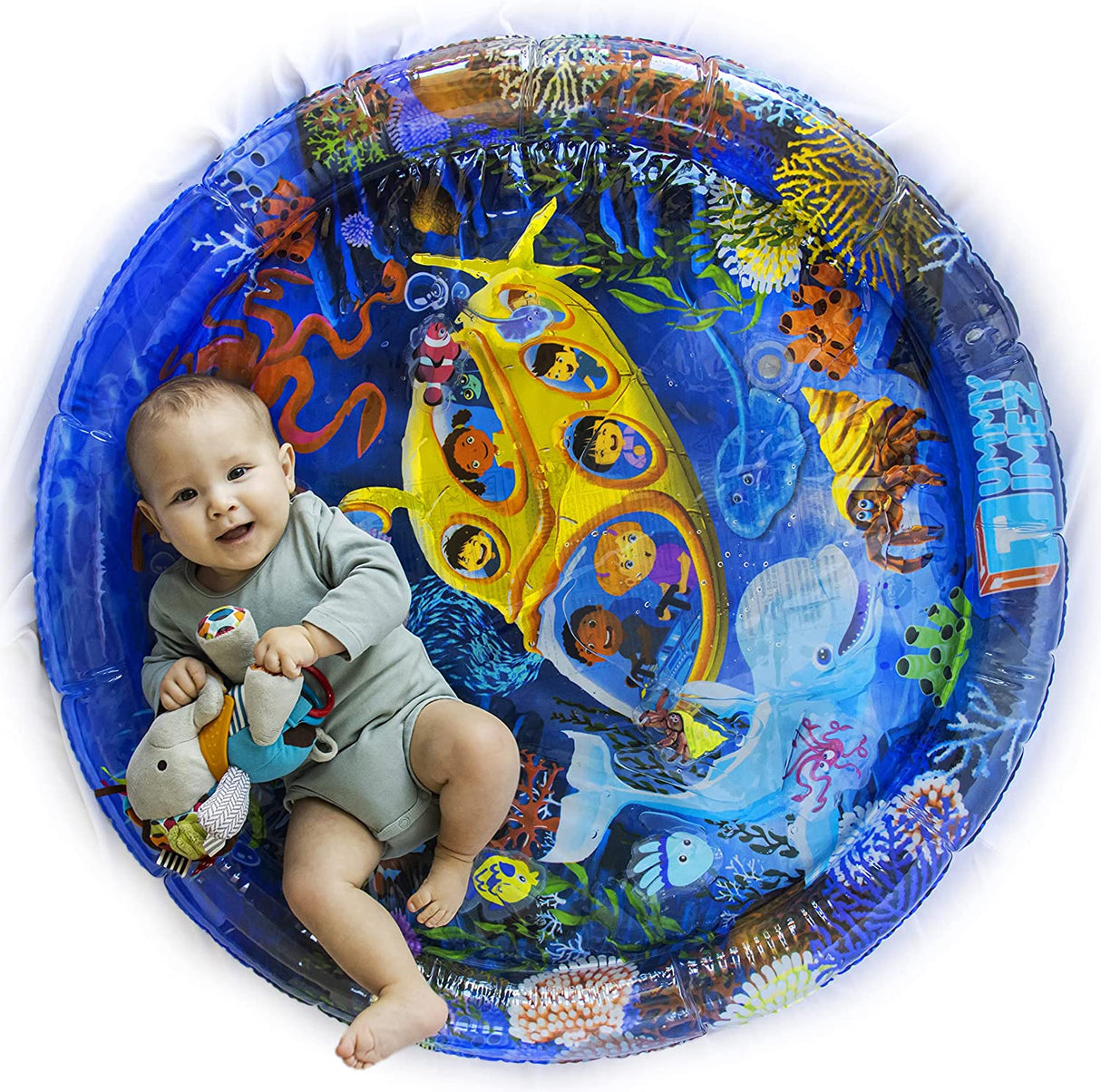 TT TUMMYTIMEZ Colchoneta de agua premium para el tiempo boca abajo, centro de actividades inflable XL - B08P9VRY18
