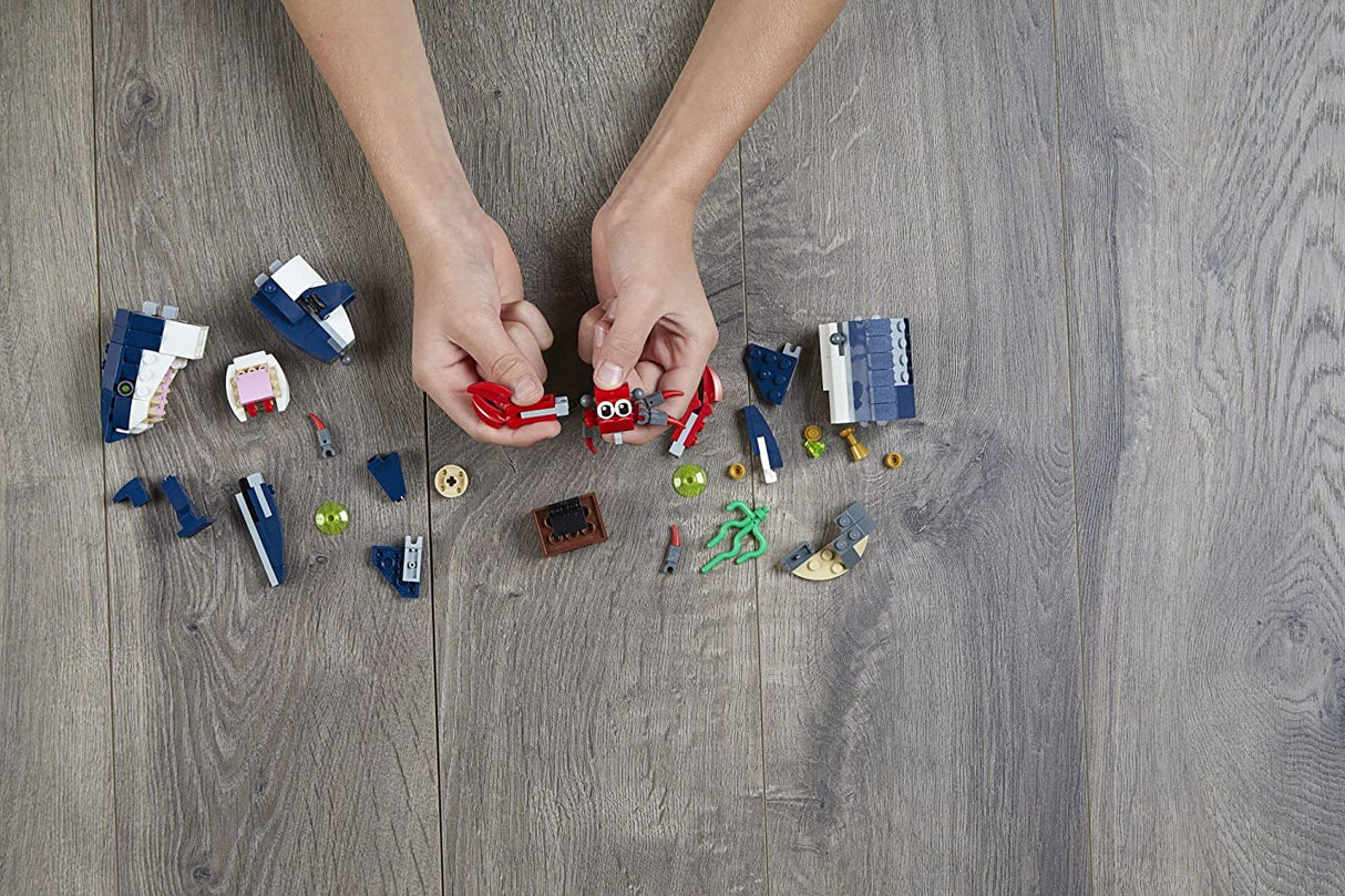 LEGO Creator 3in1 Deep Sea Creatures 31088 Juego de juguetes de construcción para niños, niños y niñas a partir de 7 años (230 piezas)