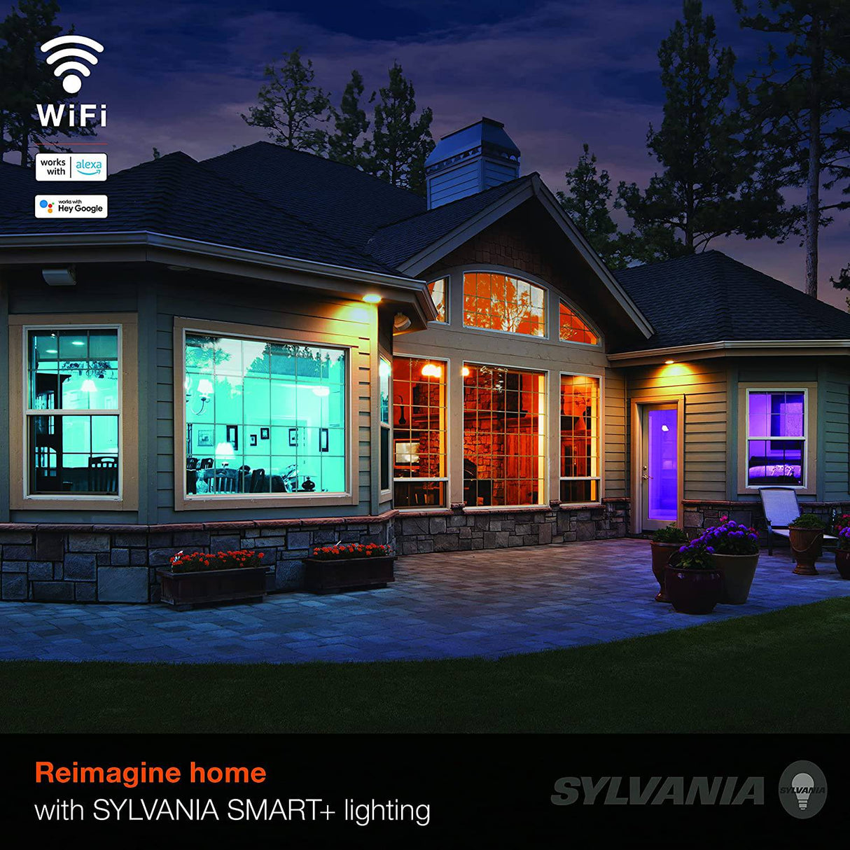 SYLVANIA Smart LED WiFi tira de luz a todo color, 6.5 pies, regulable, compatible con Alexa y Google Home solamente, 1 paquete (75704) - DIGVICE MX