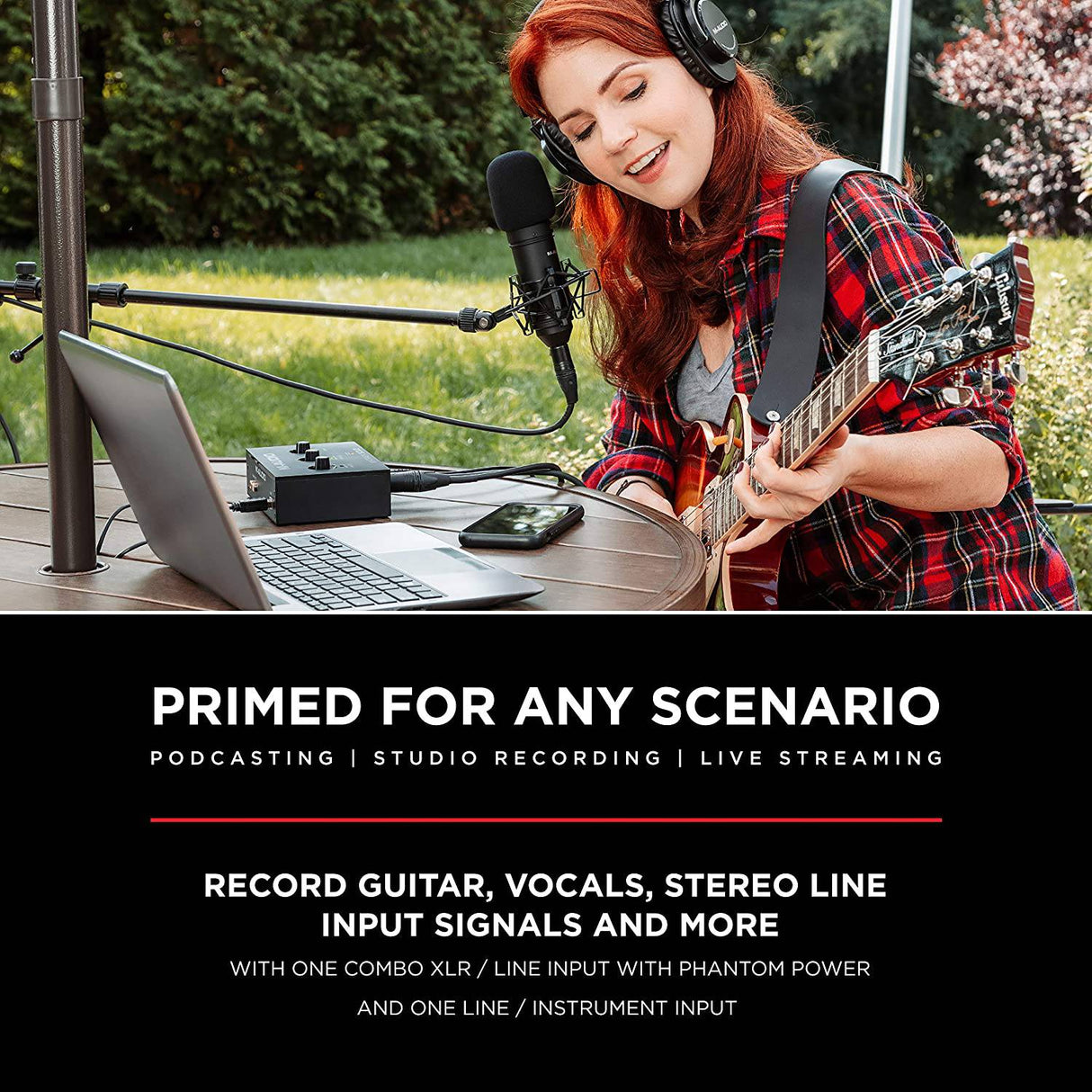 M-Audio M-Track Solo: interfaz de audio USB para grabación, transmisión y podcasting con entradas XLR, Line y DI, además de un paquete de software incluido