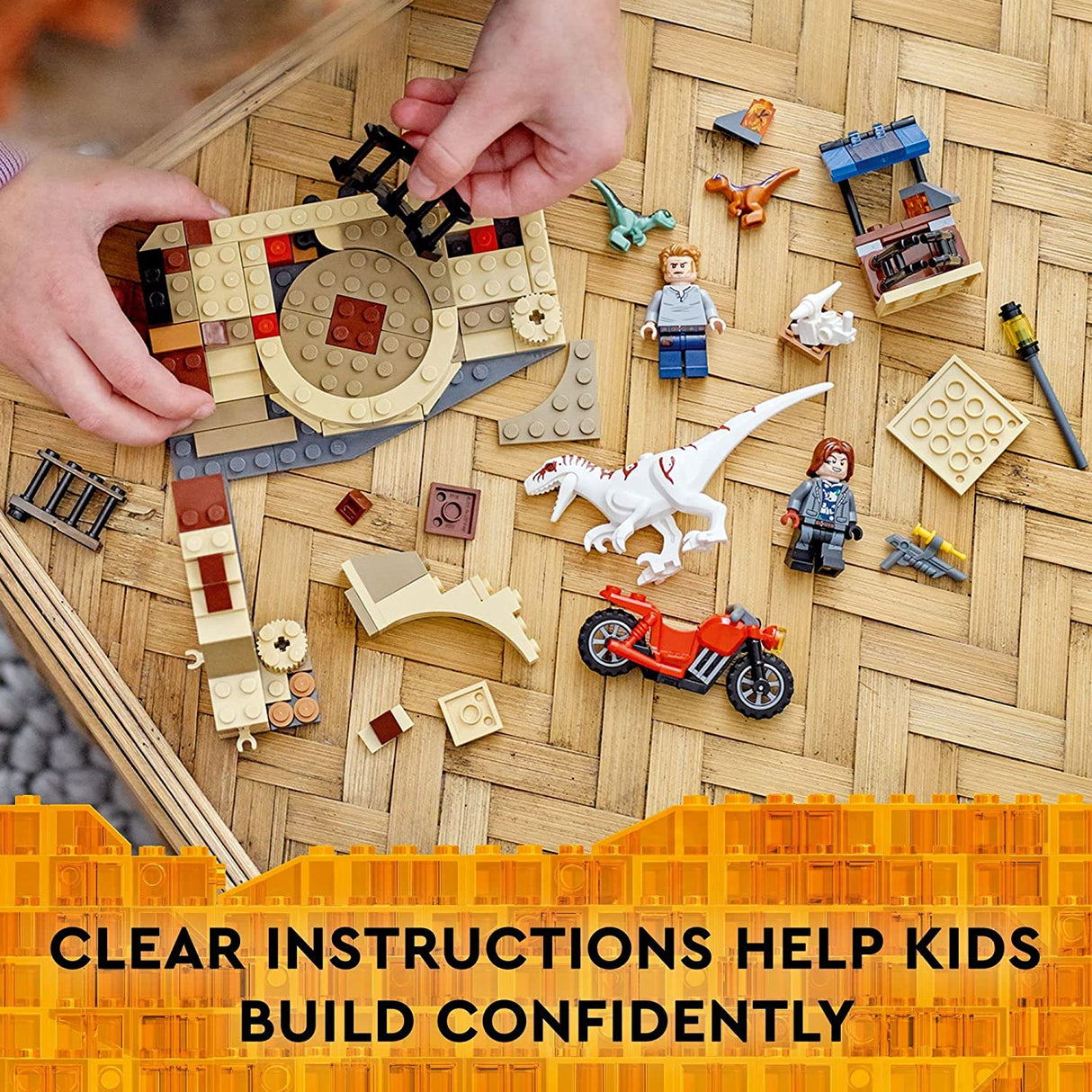 LEGO Jurassic World Dominion Atrociraptor Dinosaur: Bike Chase 76945 (169 piezas)