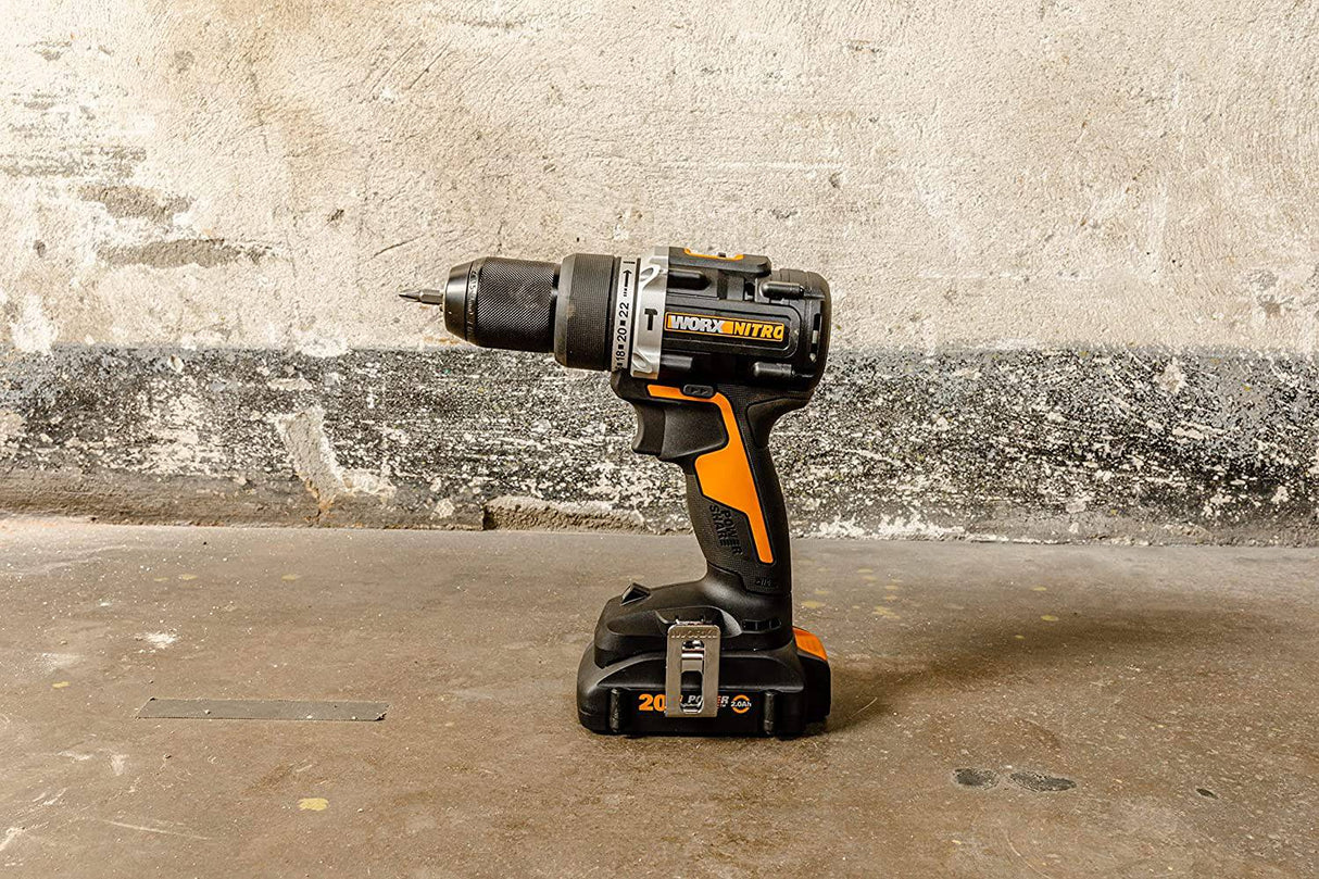 Worx WX352L Power Share - Taladro de martillo inalámbrico de 1/2 pulgada - DIGVICE MX