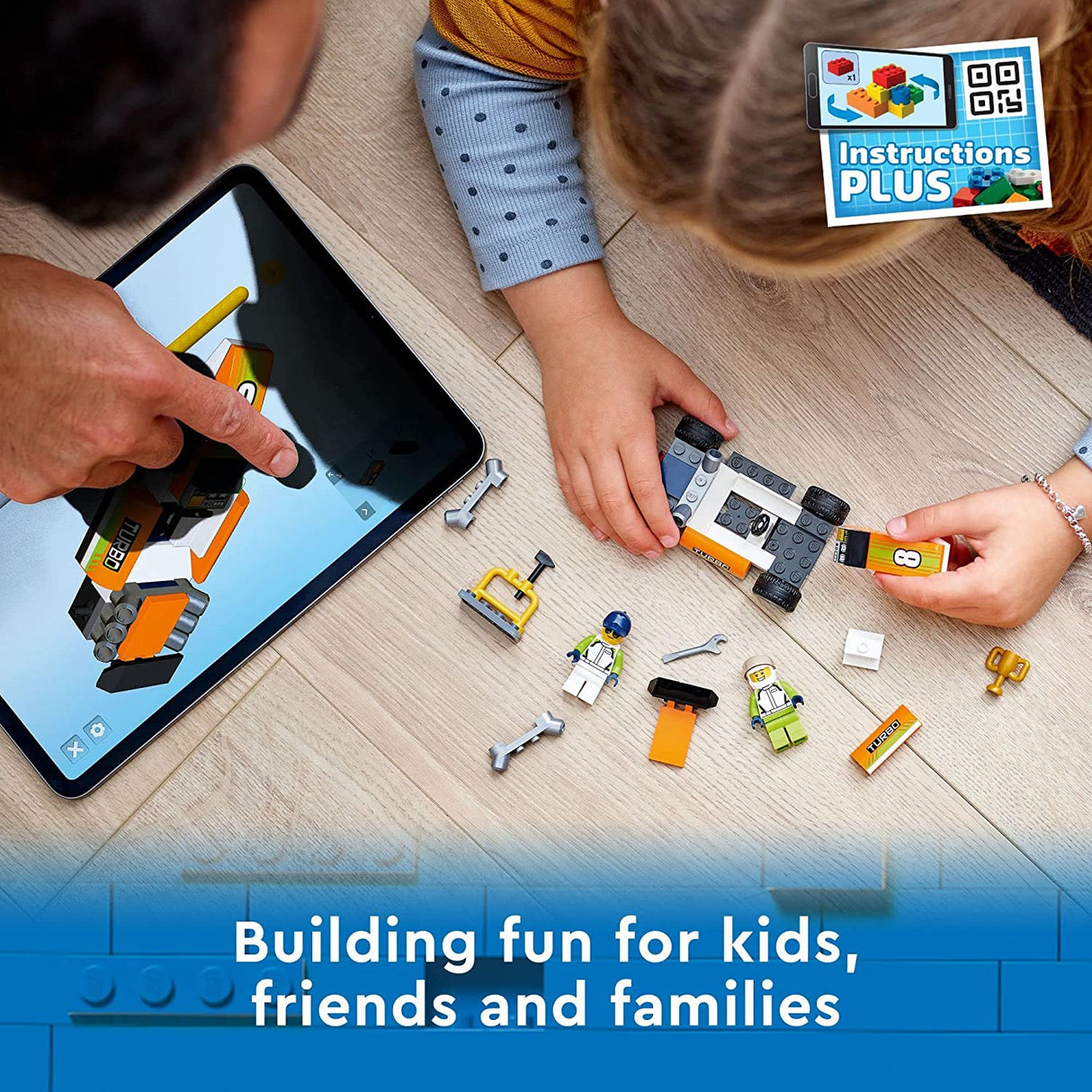 LEGO City Great Vehicles Race Car 60322 Juego de juguetes de construcción para niños en edad preescolar, niños y niñas a partir de 4 años (46 piezas)