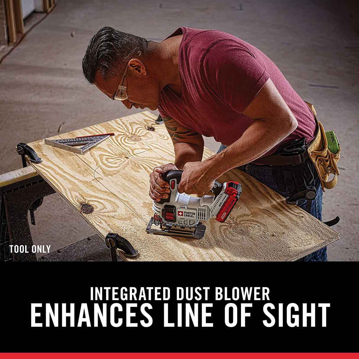 Sierra caladora PORTER-CABLE 20V MAX*, solo herramienta (PCC650B) - DIGVICE MX