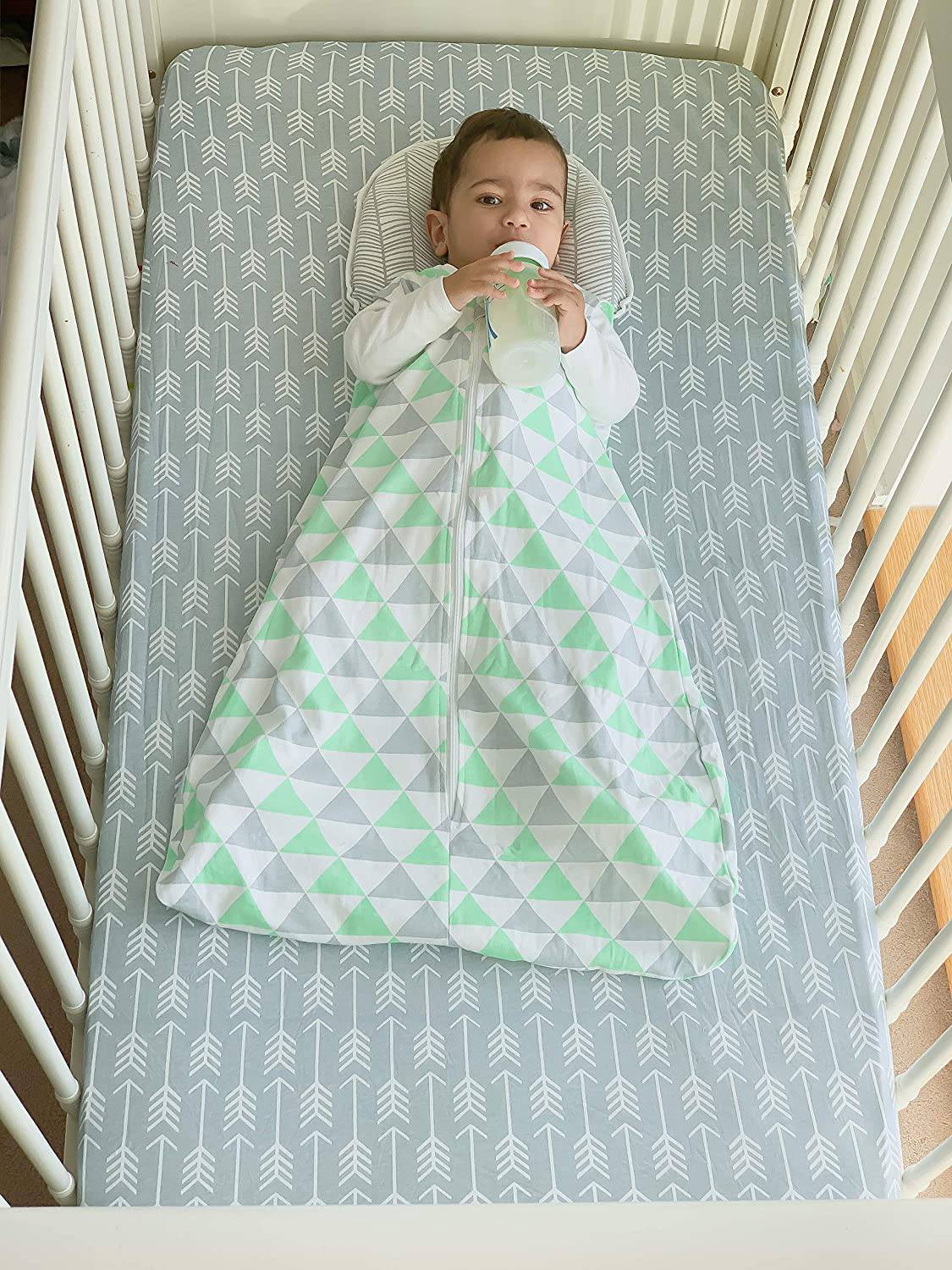 BAEBAE GOODS - Pack n Play Sheets – Premium Pack and Play Sheets 4 Pack – 100% Super Soft Jersey Knit Cotton Playard Colchón Sábanas – Portable Playpen Fitted Play Yard Mini Cuna Sábana para niño y niña (24 x 38 x 5) - DIGVICE MX