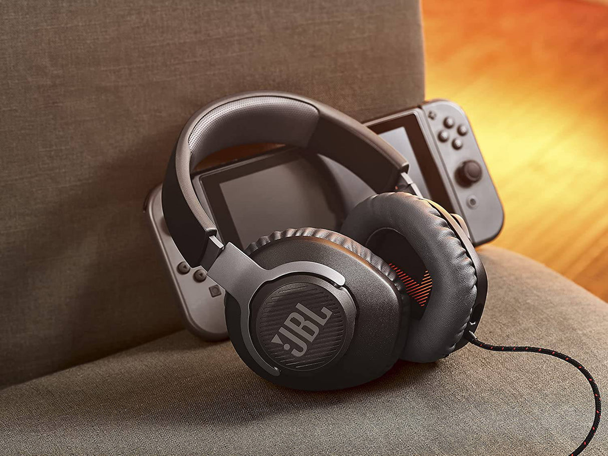 JBL Quantum 100 - Auriculares supraaurales con cable para juegos - Negro