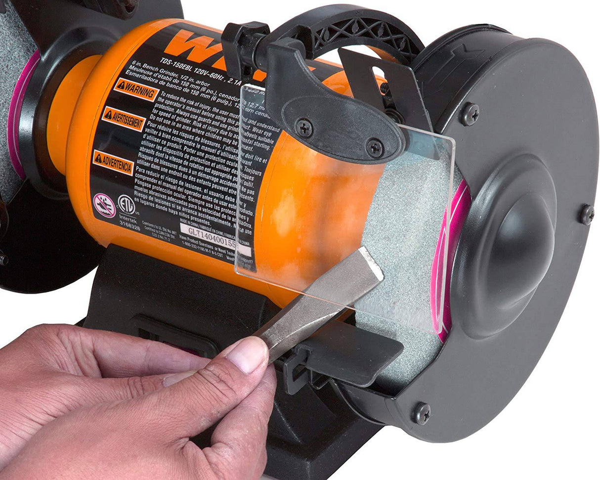 WEN BG4276 Amoladora de banco de velocidad única de 2.1 amperios y 6 pulgadas con luz de trabajo flexible - DIGVICE MX