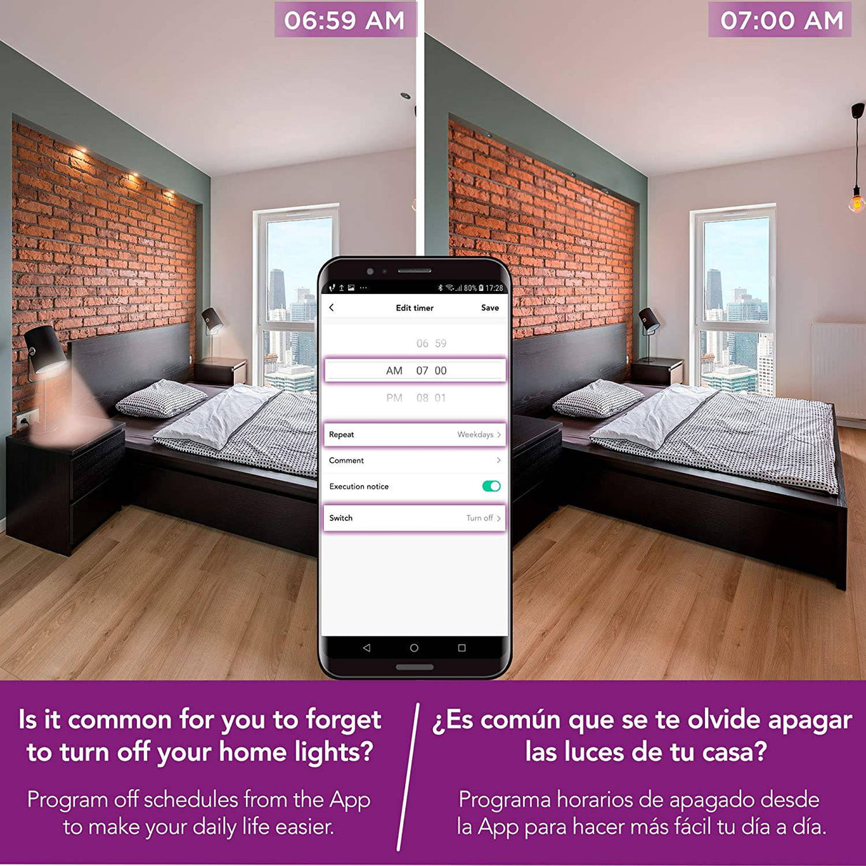 LLOYD´S - Bombilla WiFi Smart A19, multicolor + rango de luz blanca (blanco cálido a blanco frío, 2700K-6500K), funciona con Alexa y Google Home, 9 W, no requiere concentrador, regulable desde la aplicación, para redes de 2,4 GHz - DIGVICE MX