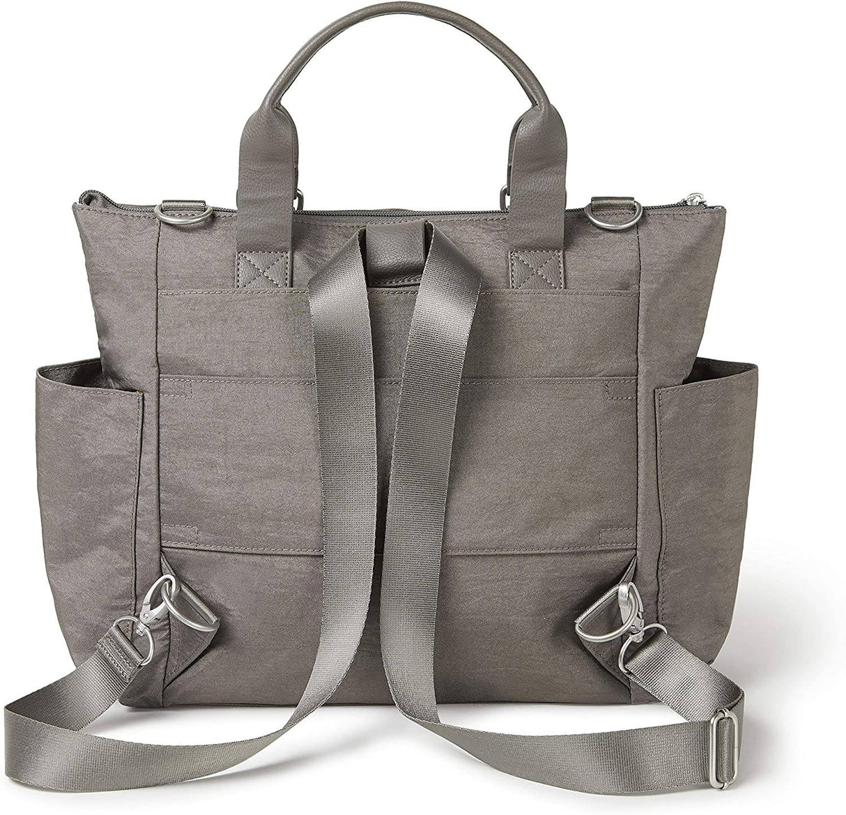 Baggallini - New Classic Mochila convertible 3 en 1 con muñequera para teléfono RFID Sterling Shimmer Talla única