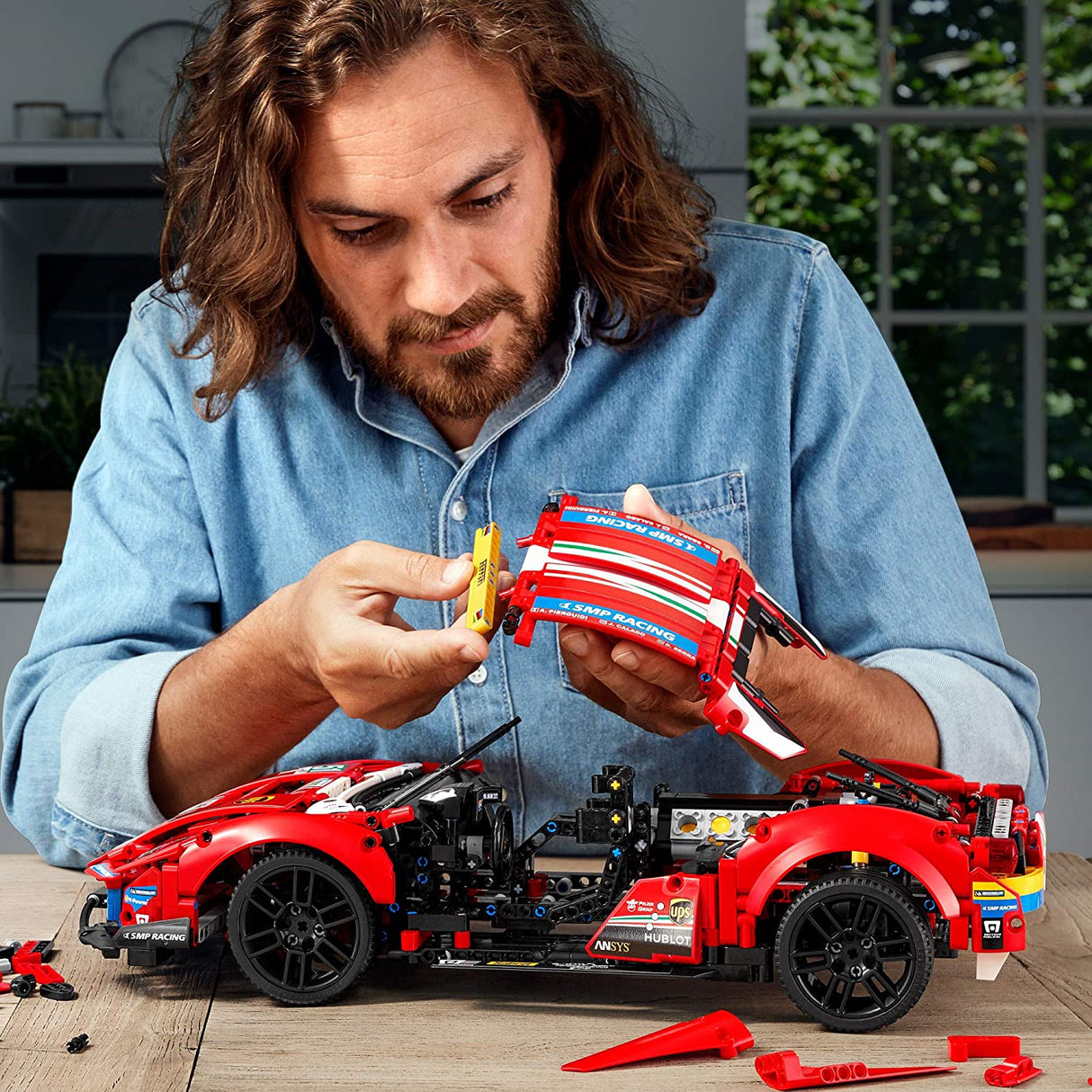 LEGO Technic Ferrari 488 GTE "AF Corse #51" 42125 Juego de construcción para adultos (1684 piezas)