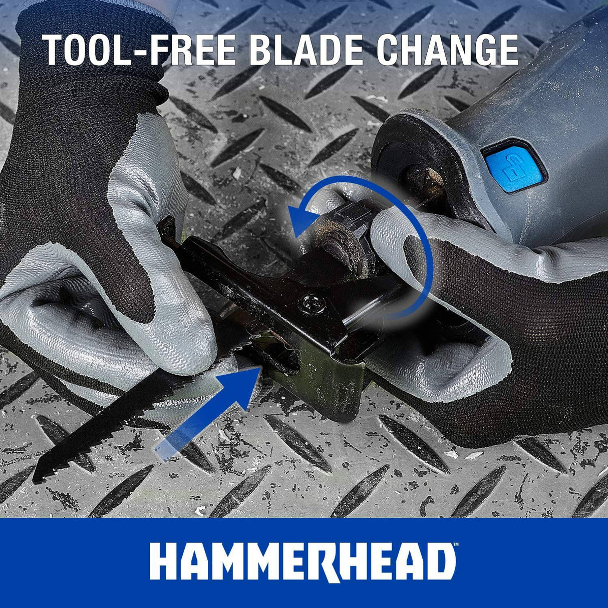 Hammerhead Kit de sierra recíproca inalámbrica de 20 V con batería de 2,0 Ah, cargador, hoja para cortar madera - HCRS201 - DIGVICE MX