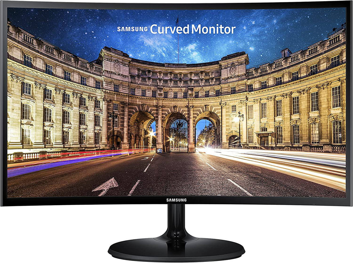 SAMSUNG LC24F390FHNXZA Monitor de juegos LED curvo de 24 pulgadas (diseño súper delgado), frecuencia de actualización de 60 Hz con modo de juego AMD FreeSync