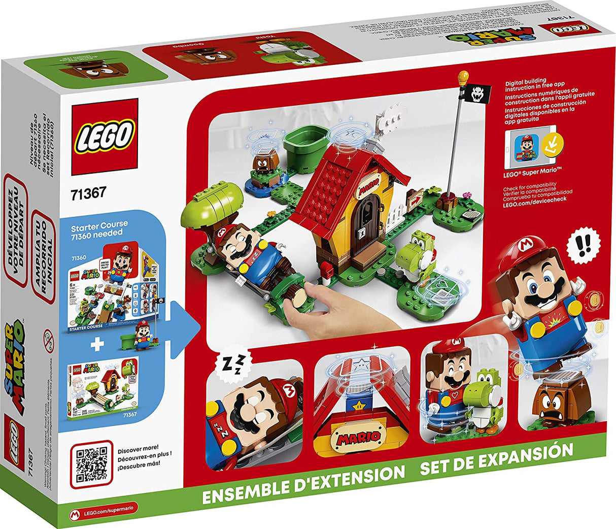 LEGO Super Mario Mario's House & Yoshi Expansion Set 71367 (205 piezas)