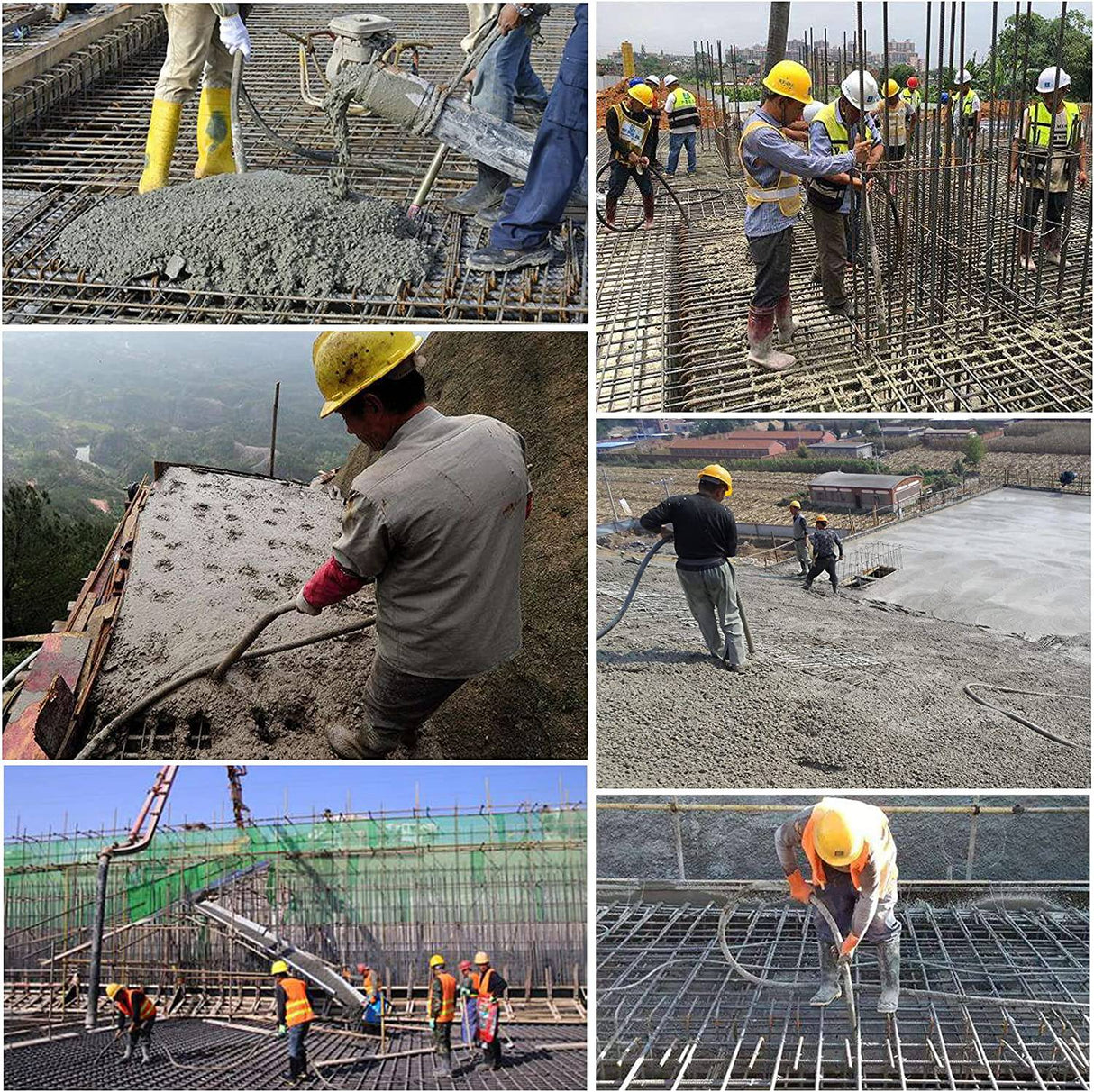 Bizoepro Portable 13000 RPM Concreto Vibrador 800W 3/4 HP Operado a Mano Eliminar Burbujas de Aire Portátil Construcción Vibrador - DIGVICE MX