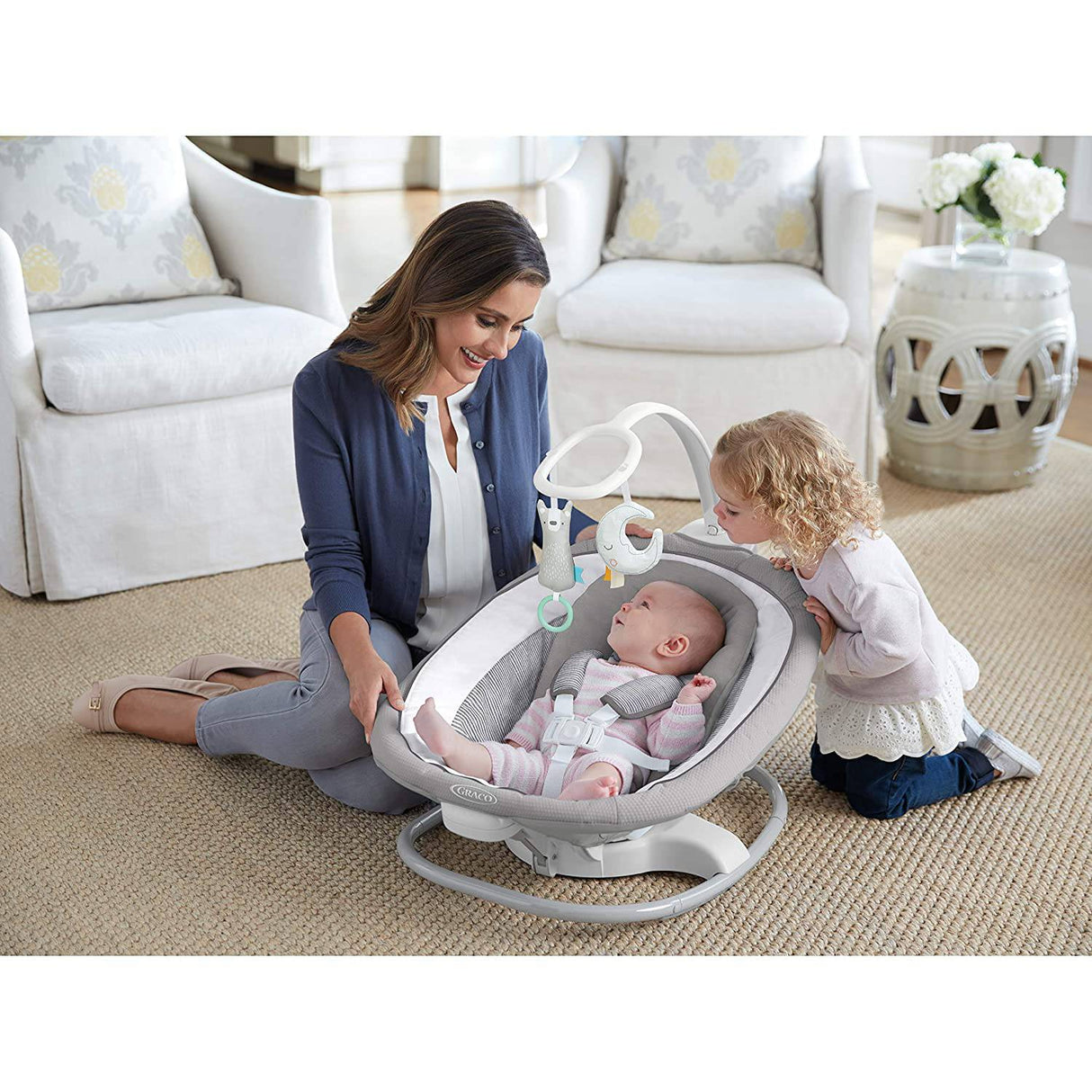 Graco Sense2Soothe Baby Swing con tecnología de detección de llanto - DIGVICE MX