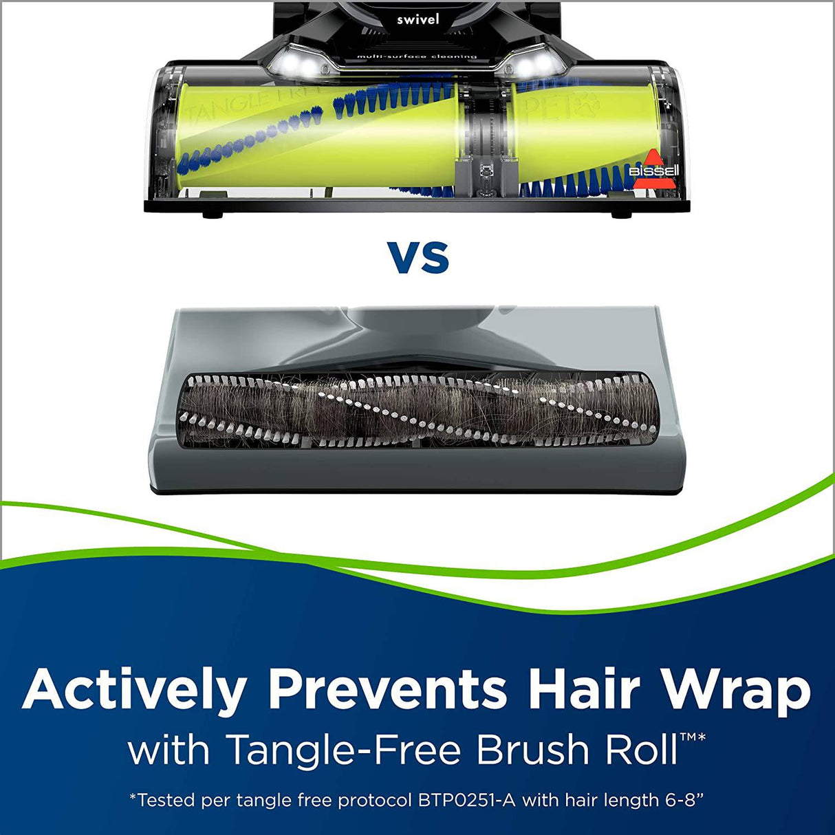 BISSELL 27909 Pet Hair Eraser Turbo Rewind Aspiradora, liviana, rebobinado automático de cable, cepillo sin enredos, faros delanteros, sistema SmartSeal Allergen - DIGVICE MX