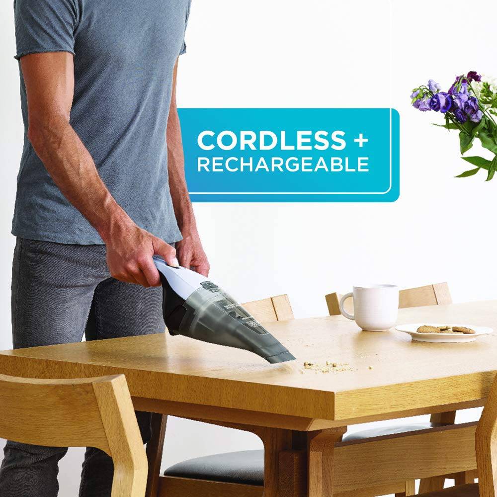 BLACK+DECKER Beyond Aspiradora inalámbrica de mano, sin cable, azul hielo, mini aspiradora (número de modelo: HNVC215B12AEV) - DIGVICE MX