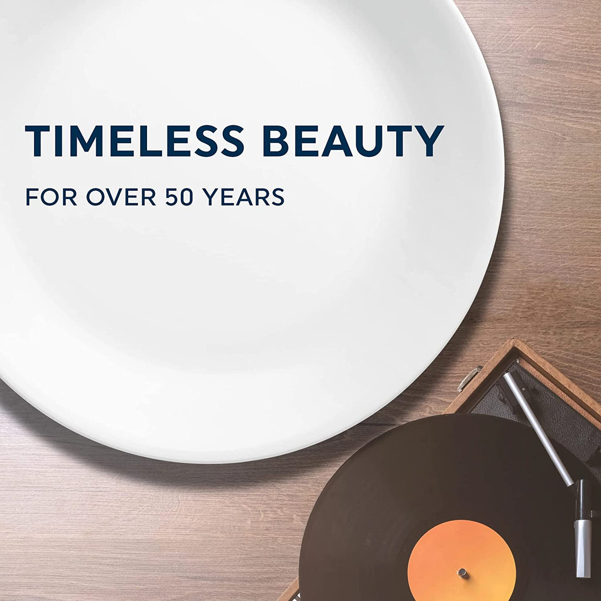 Corelle Vitrelle Servicio de 18 piezas para 6 vajillas, vidrio de triple capa y resistente a las astillas, juego de platos y tazones redondos livianos