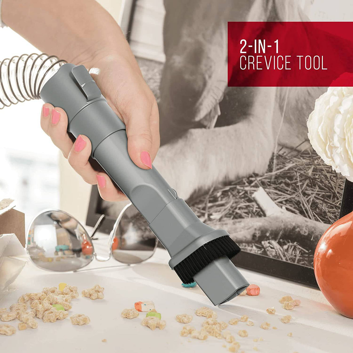 Dirt Devil Endura Reach UD20124 - Aspiradora vertical sin bolsa, color rojo - DIGVICE MX