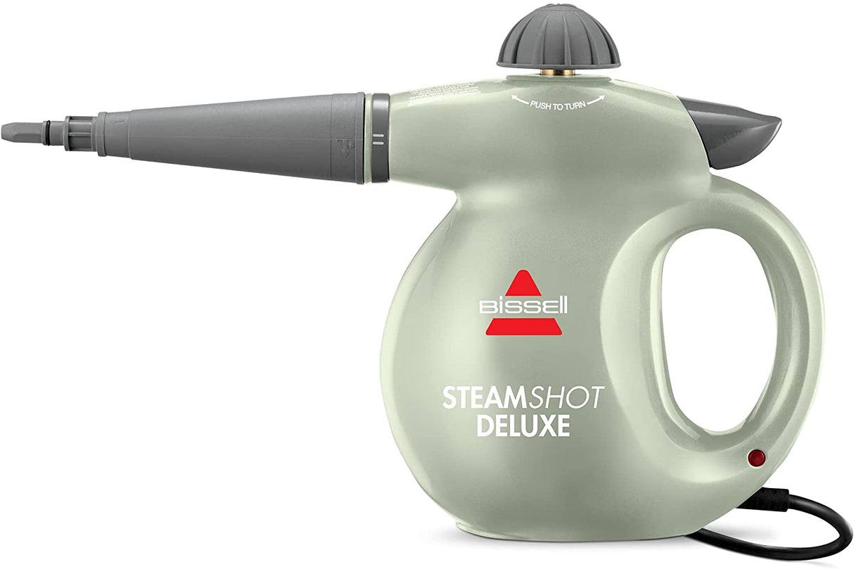 BISSELL SteamShot Deluxe Limpiador a vapor para superficies duras con desinfección natural, herramientas multisuperficie incluidas para eliminar la suciedad, la mugre, la grasa y más, 39N7A - DIGVICE MX