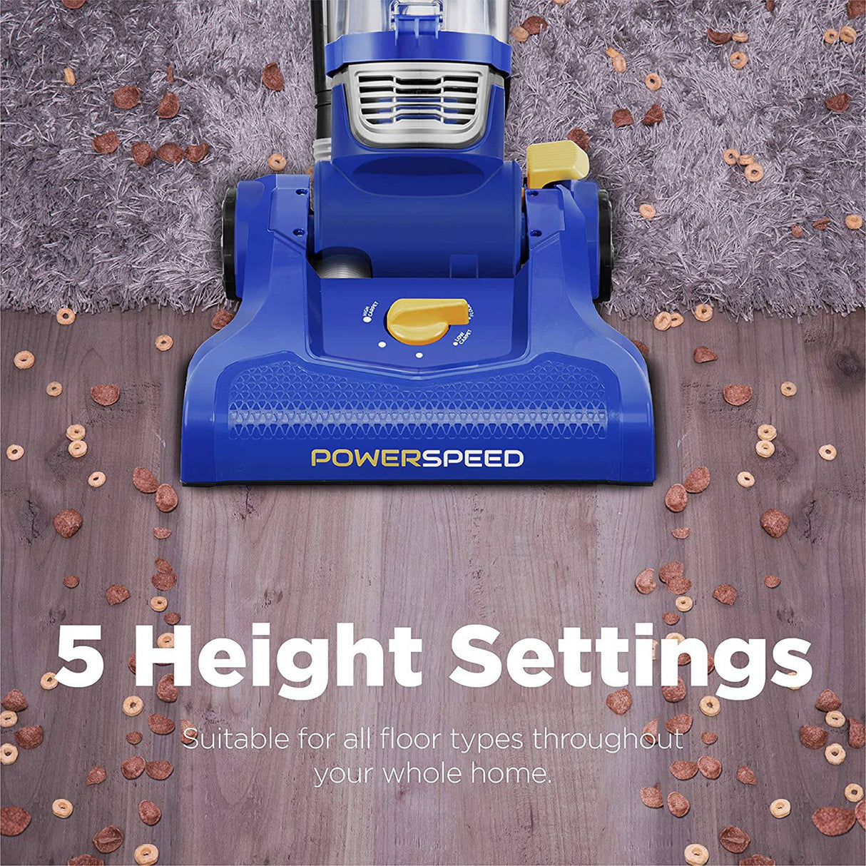 Eureka NEU182A PowerSpeed Aspiradora vertical sin bolsa, Lite, azul - DIGVICE MX