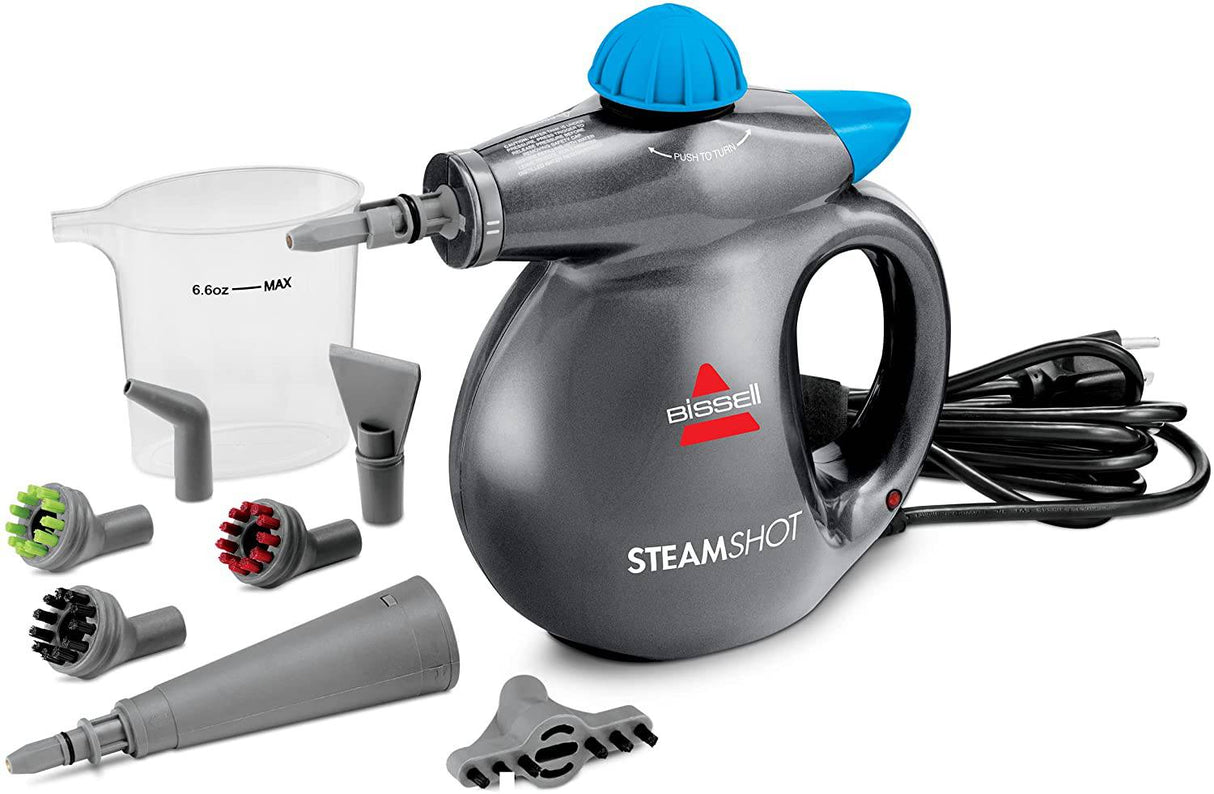 Bissell SteamShot Limpiador a vapor para superficies duras con desinfección natural, herramientas multisuperficie incluidas para eliminar la suciedad, la mugre, la grasa y más, 39N7V - DIGVICE MX