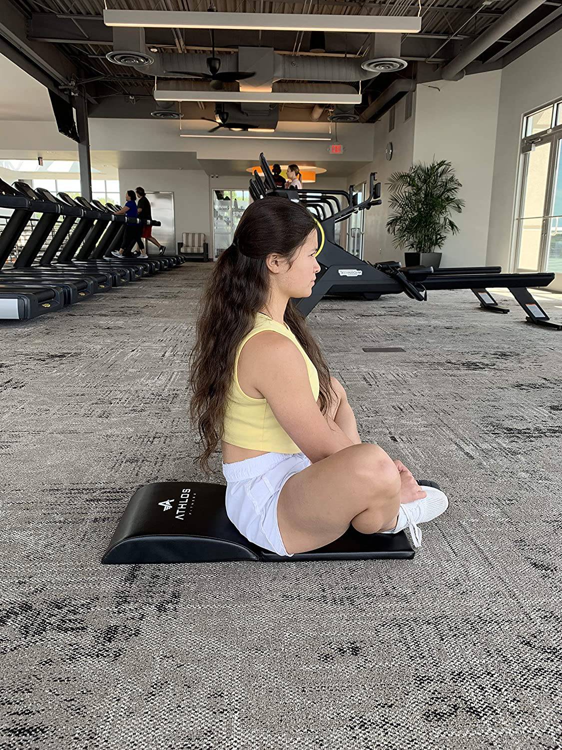 Athlos Fitness Ab Mat con protector de coxis - Ab Mats para abdominales - Ab Workout Mat - Full Range of Motion Ab Trainer