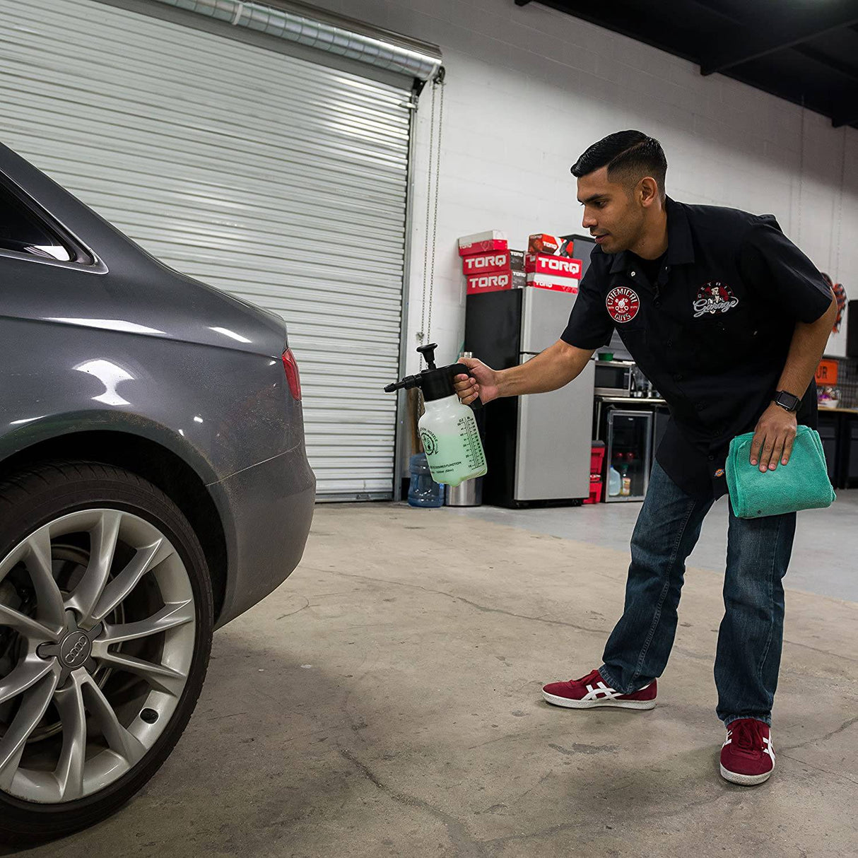 Chemical Guys HOL401 Eco Friendly Drought, Buster Waterless Car Wash & Wax Kit, 5 artículos