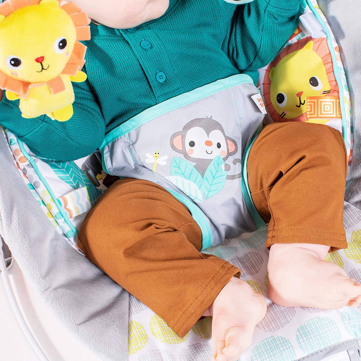 Bright Starts Whimsical Wild Comfy Baby Bouncer Asiento con relajante vibración y música - DIGVICE MX
