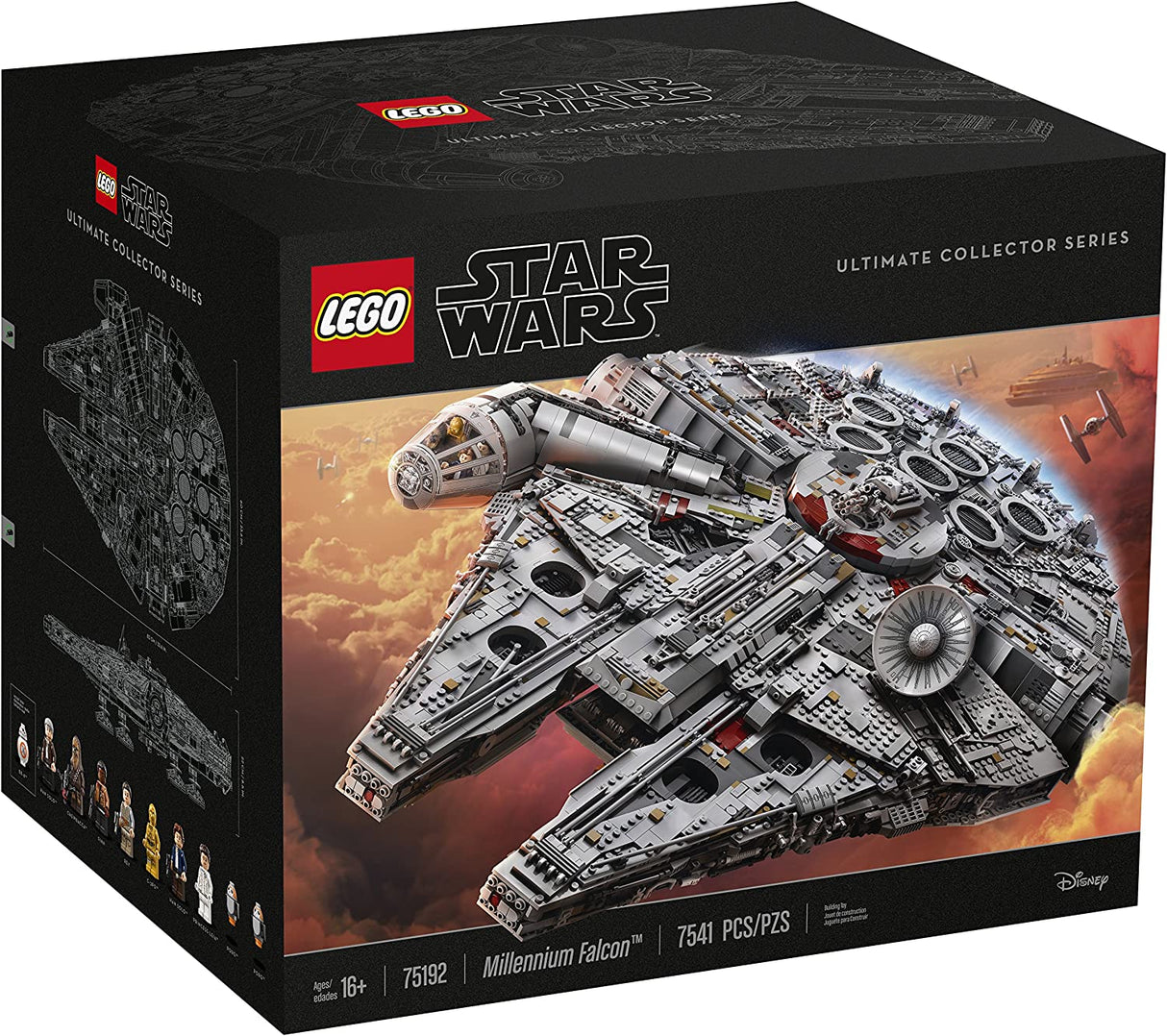 LEGO Star Wars Ultimate Millennium Falcon 75192 Kit de construcción experto y modelo de nave estelar, el mejor regalo y película coleccionable para adultos (7541 piezas)