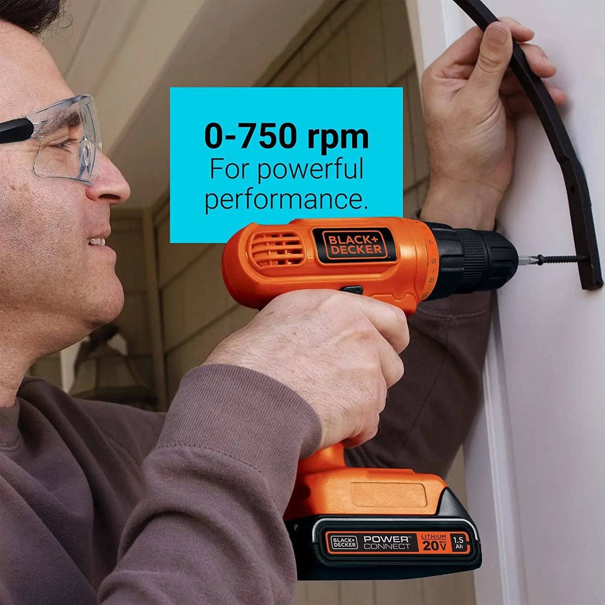 Black + Decker - Taladro inalámbrico (20 V MAX) - DIGVICE MX