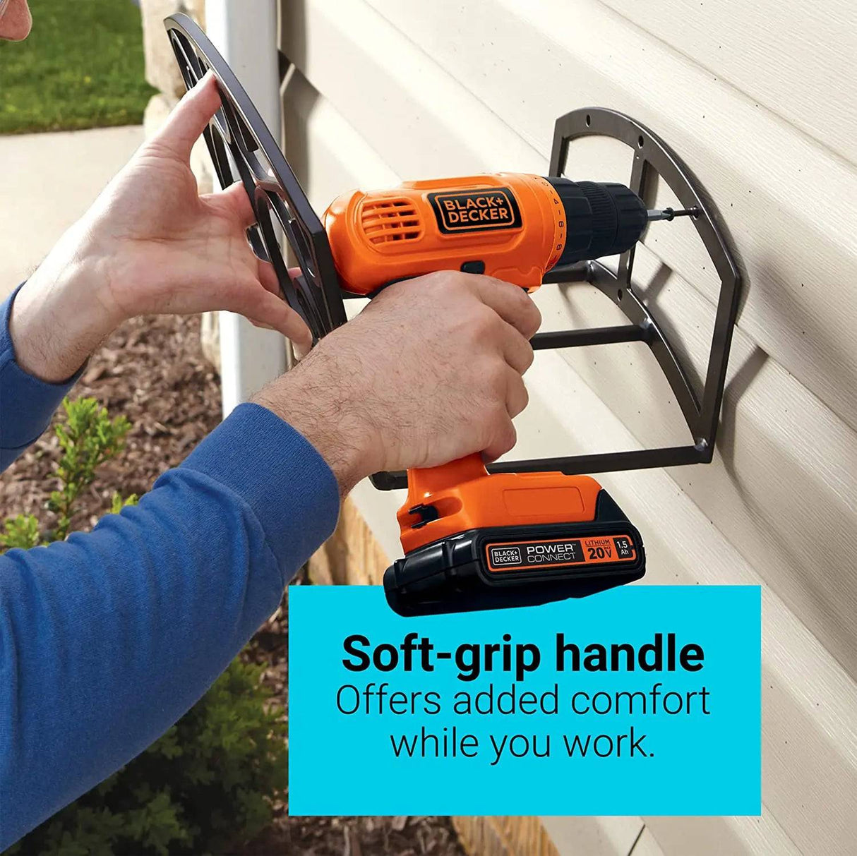 Black + Decker - Taladro inalámbrico (20 V MAX) - DIGVICE MX