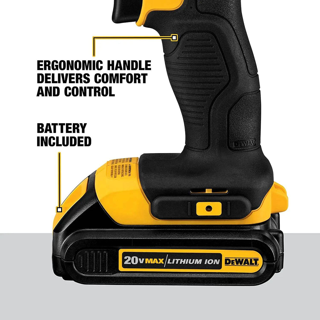 Juego de taladro compacto DeWalt DCD771C2 de 20 vatios, sin cables, de 12 pulgadas - DIGVICE MX