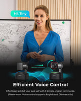 OBSBOT Tiny 2 Webcam 4K Voice Control PTZ