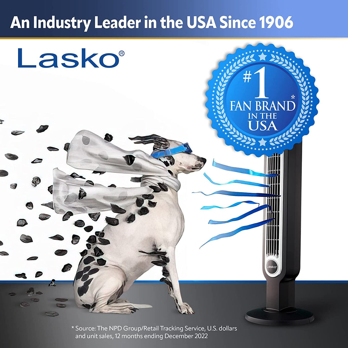 Ventilador de torre oscilante de alta velocidad Lasko, control remoto, temporizador, 3 velocidades potentes, para garaje, sótano y gimnasio, 35 pulgadas plateado y negro, U35115, grande